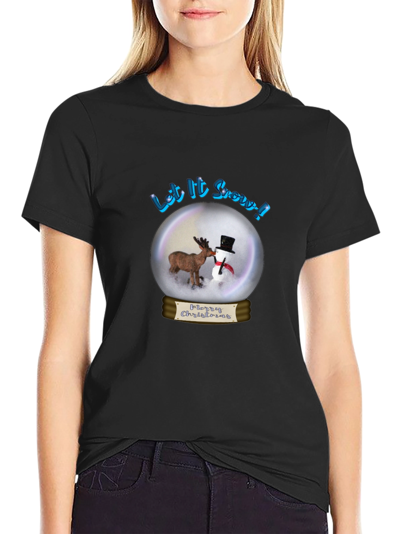 Festive Christmas T-Shirt - Let it Snow Holiday Tee