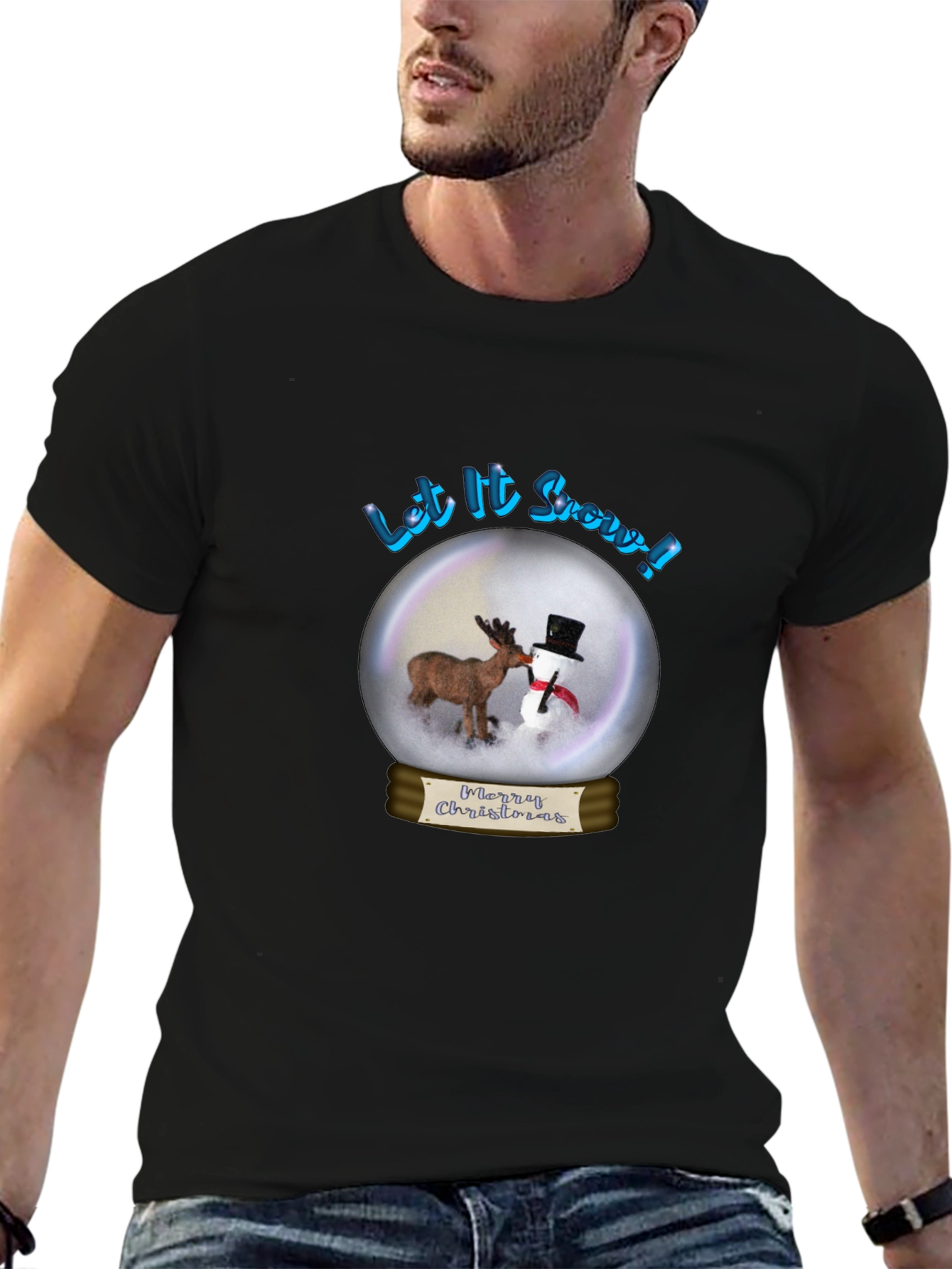 Festive Christmas T-Shirt - Let it Snow Holiday Tee