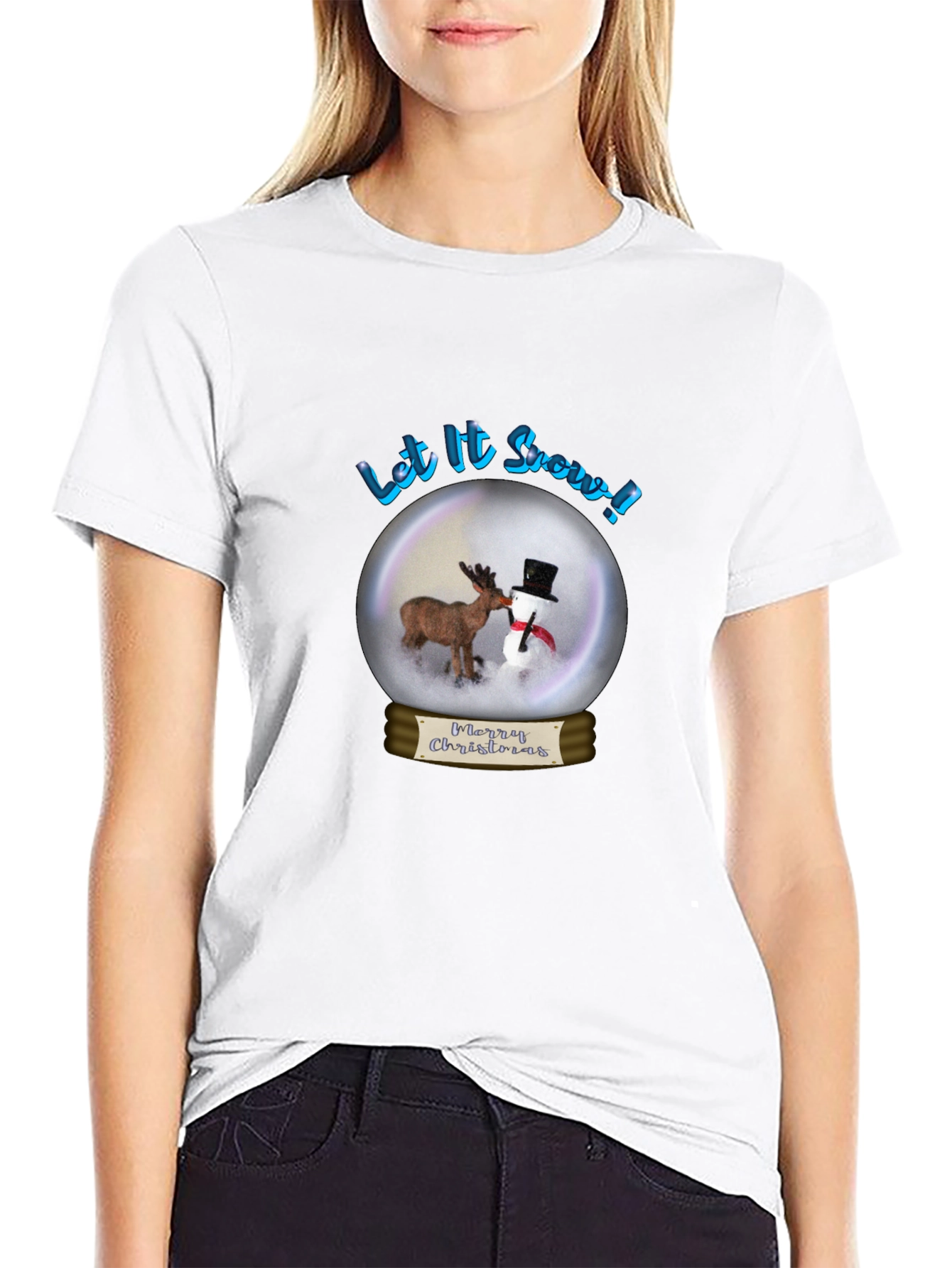 Festive Christmas T-Shirt - Let it Snow Holiday Tee