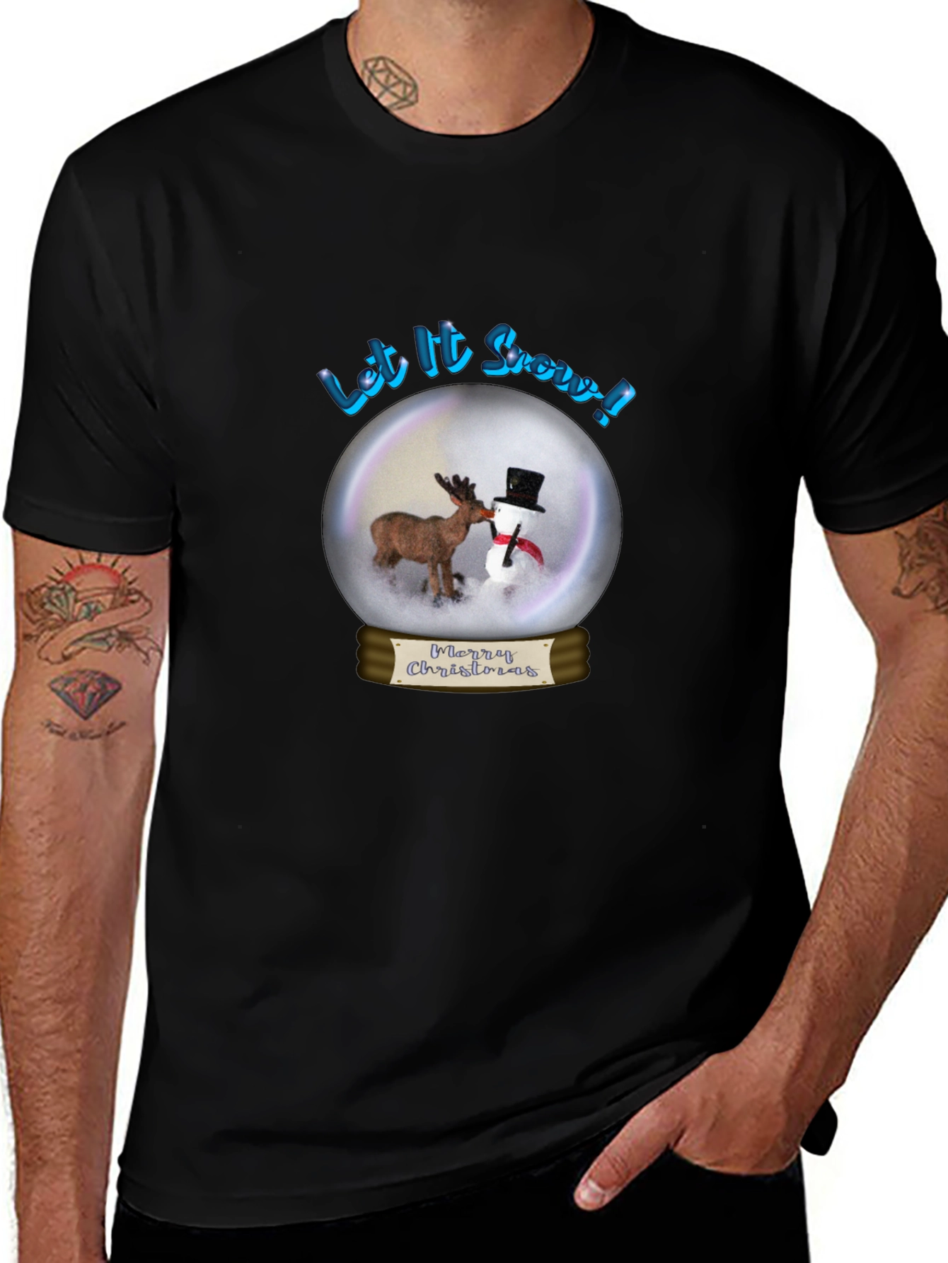 Festive Christmas T-Shirt - Let it Snow Holiday Tee