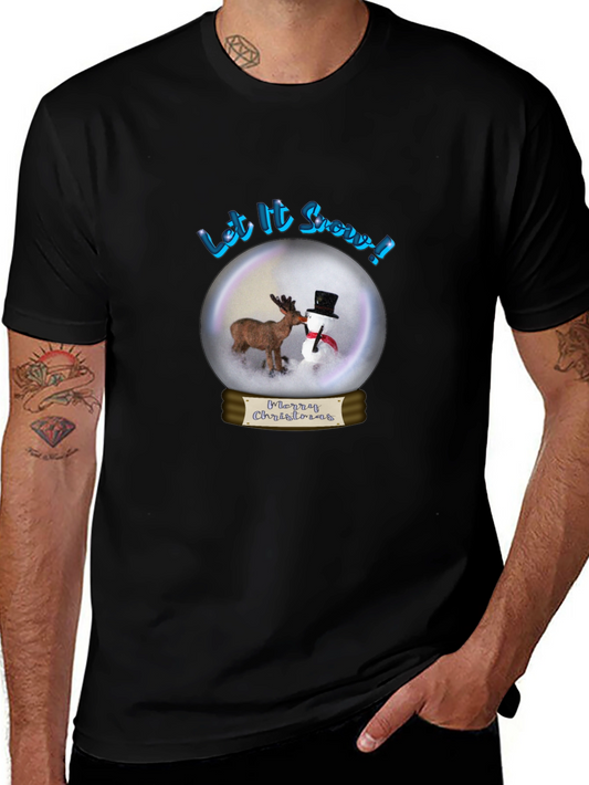 Festive Christmas T-Shirt - Let it Snow Holiday Tee