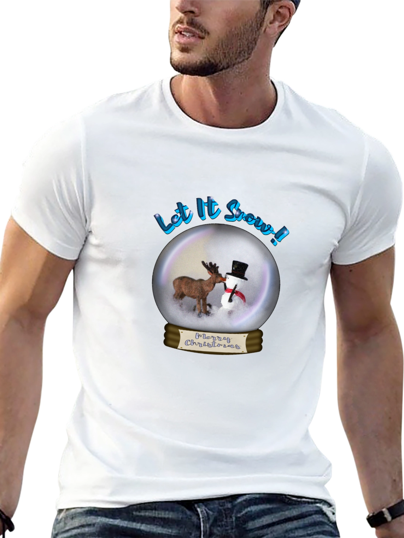 Festive Christmas T-Shirt - Let it Snow Holiday Tee