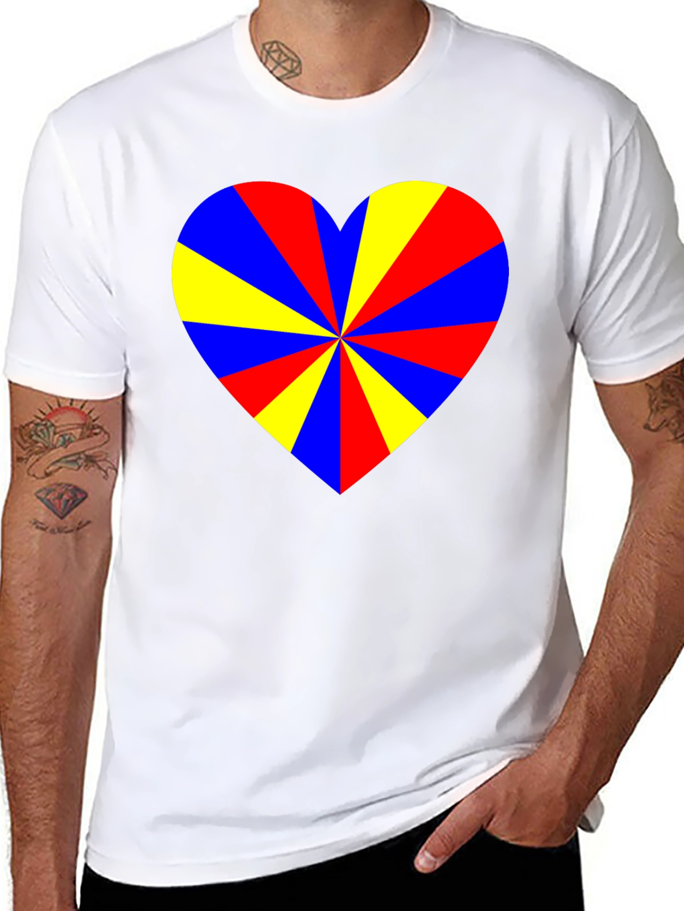 Heart Swirl T-Shirt - Bold Graphic Tee