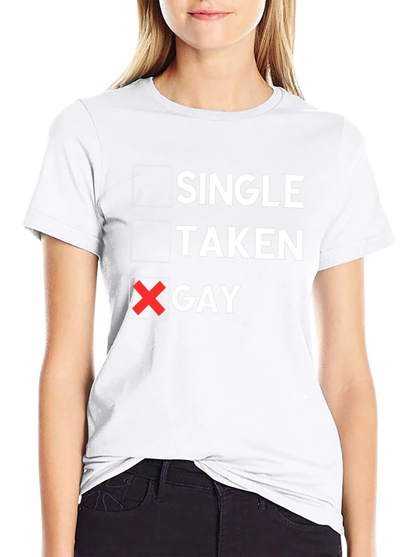 Single Taken Gay T-Shirt Humor Pride