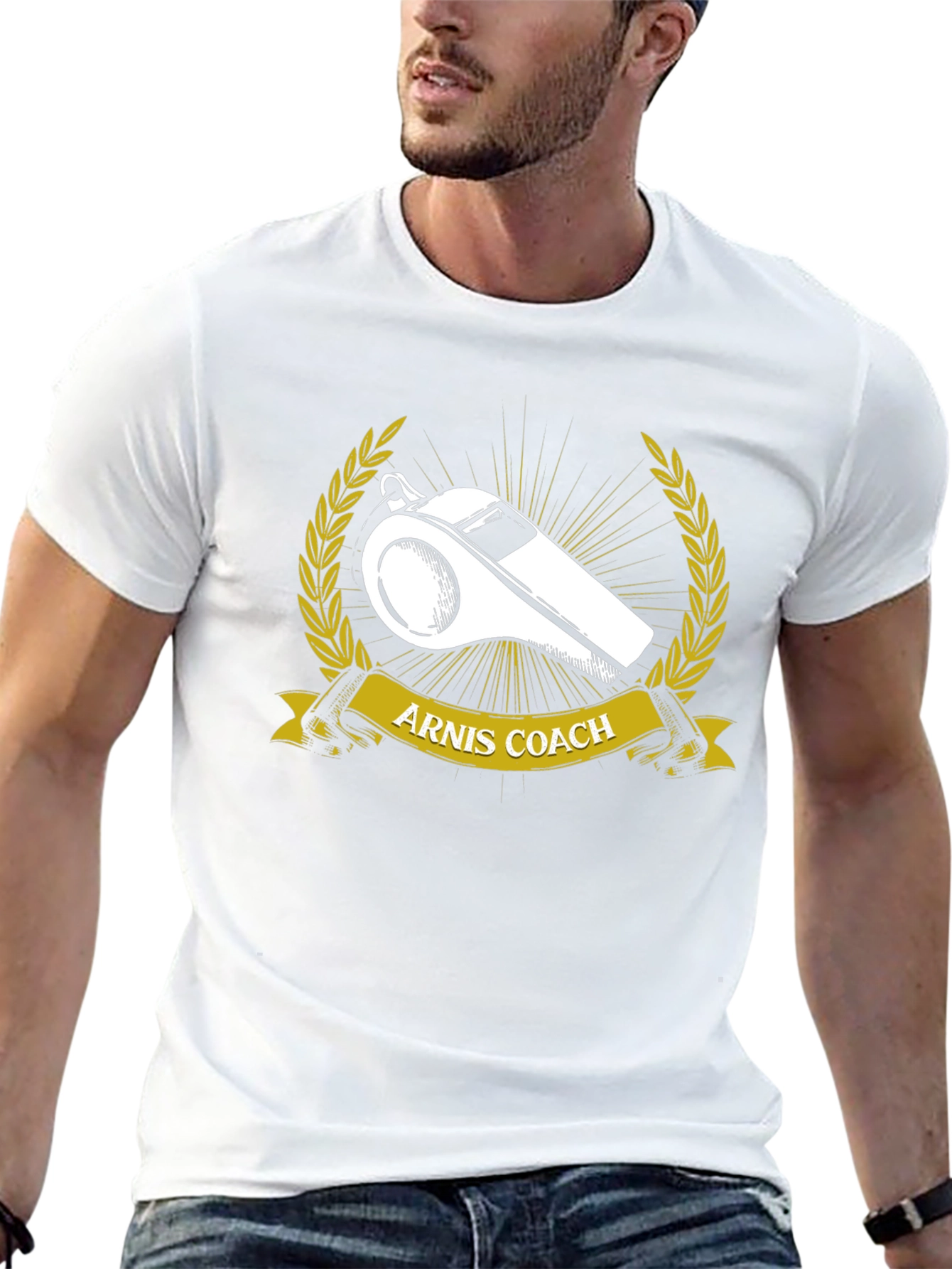 Arnis Coach T-Shirt - Whistle Graphic Design