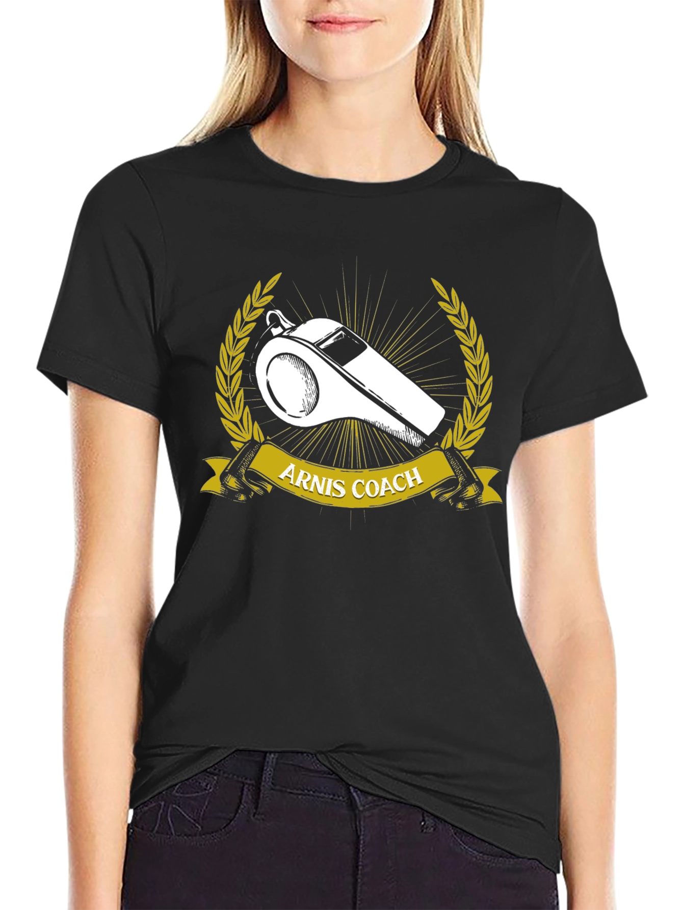 Arnis Coach T-Shirt - Whistle Graphic Design