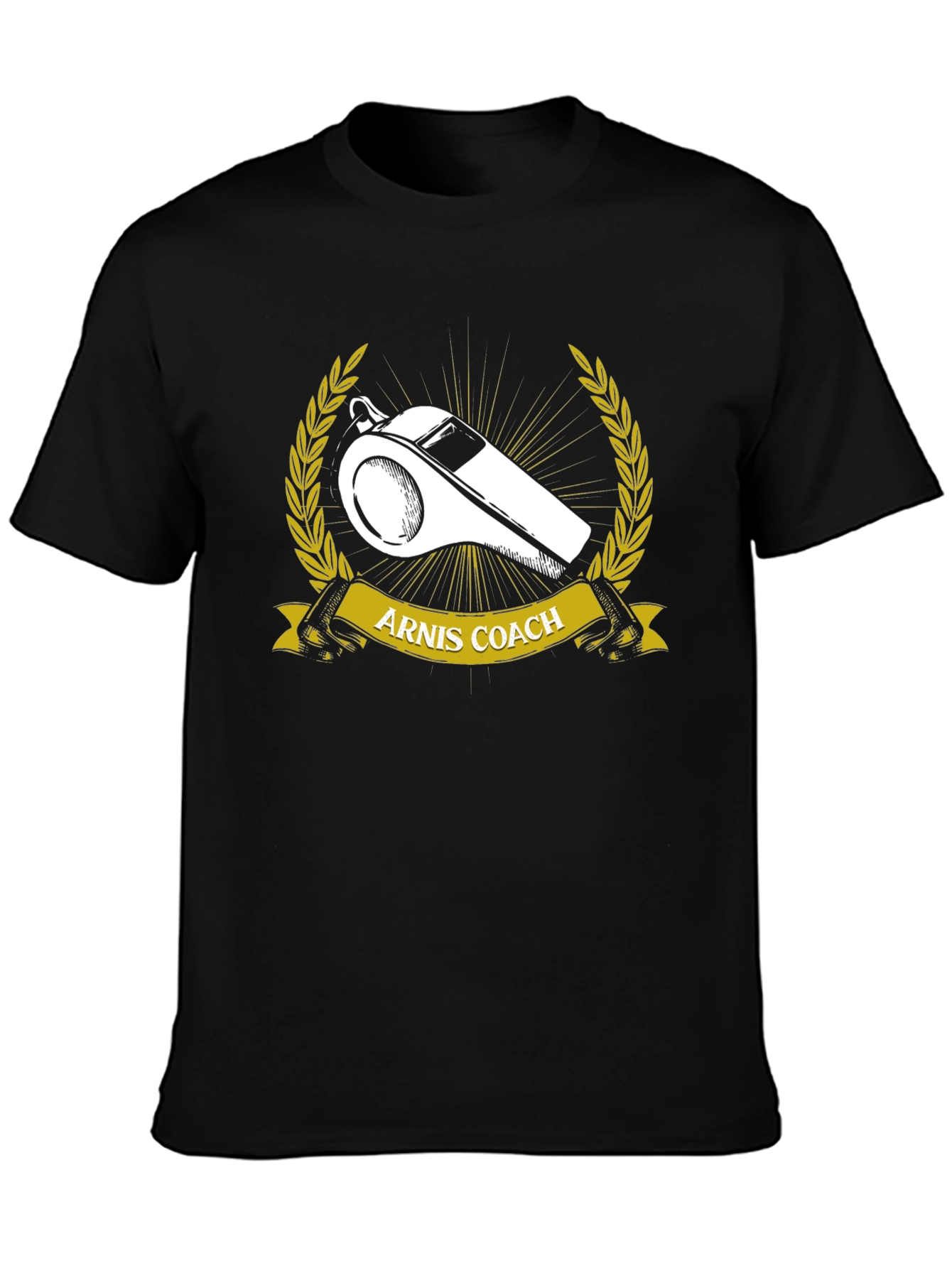 Arnis Coach T-Shirt - Whistle Graphic Design