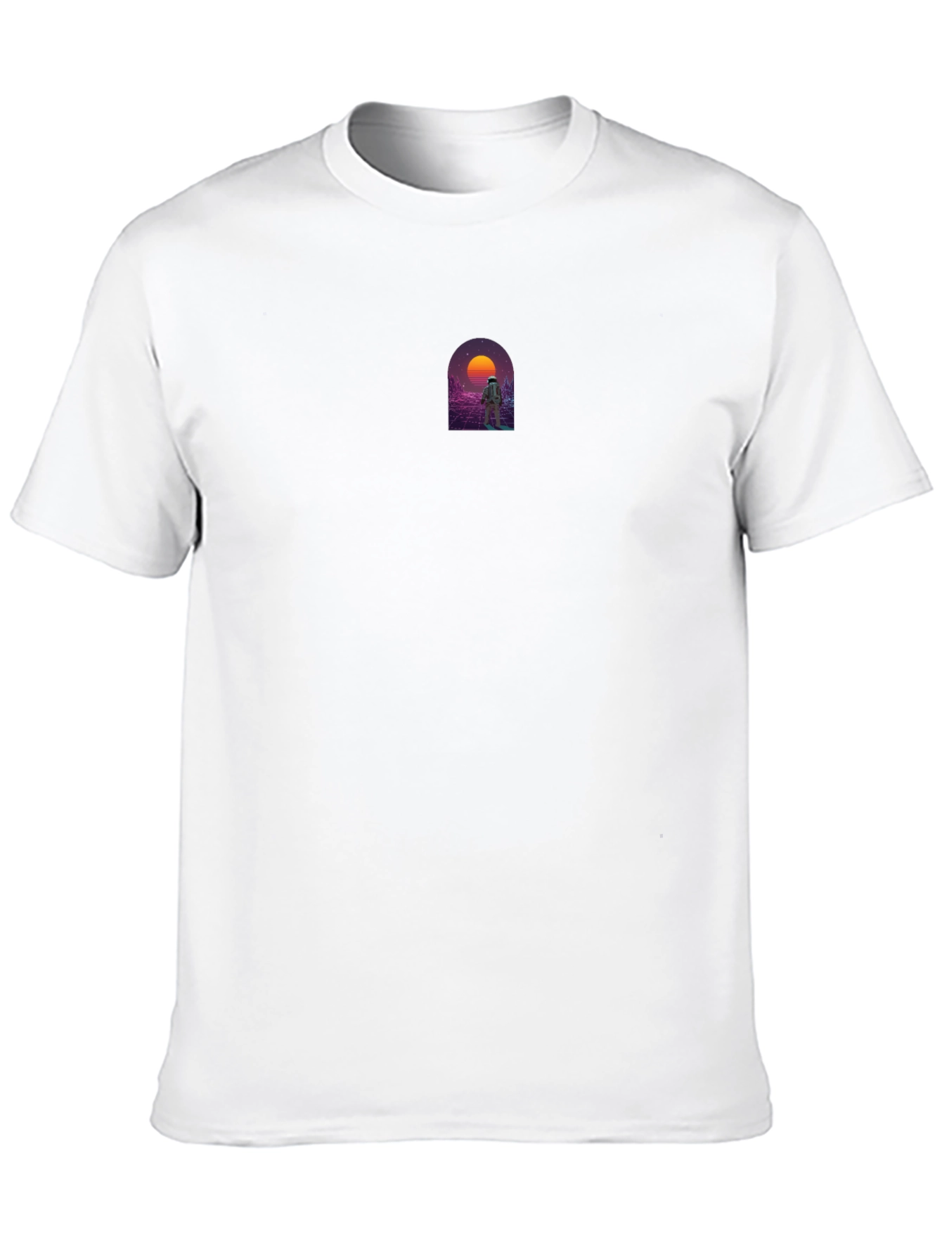 Retro Spaceman Graphic Tee - Black