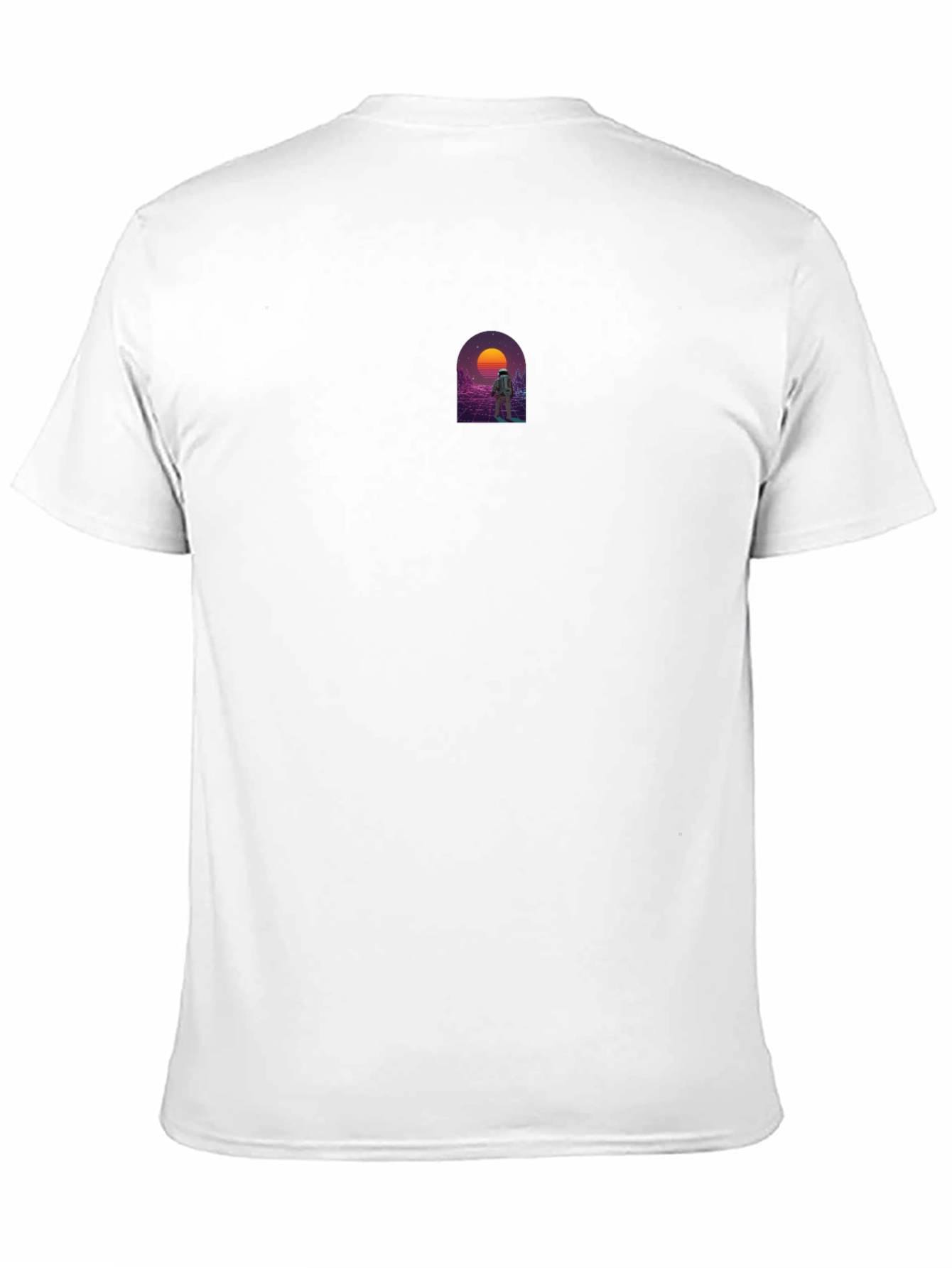 Retro Spaceman Graphic Tee - Black