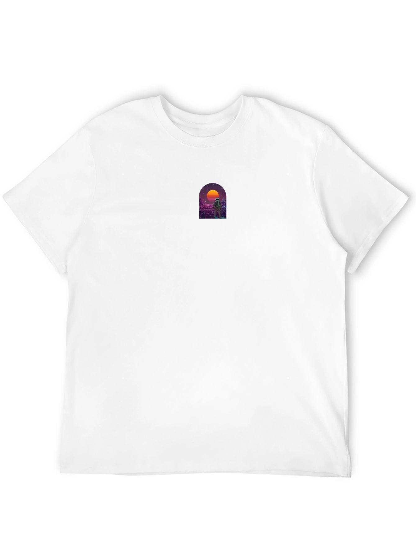 Retro Spaceman Graphic Tee - Black