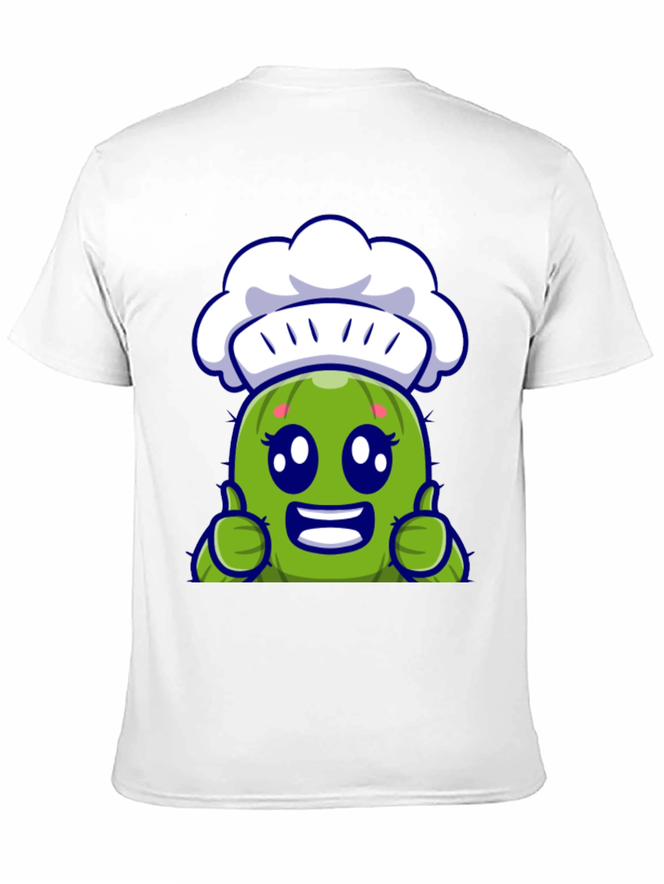 Cute Chef Cactus Cartoon Graphic Tee