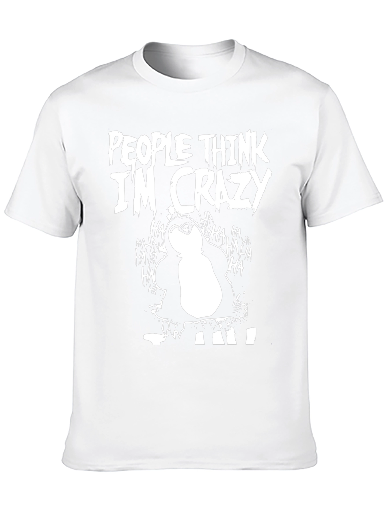 People Think Im Crazy Penguin Graphic Tee