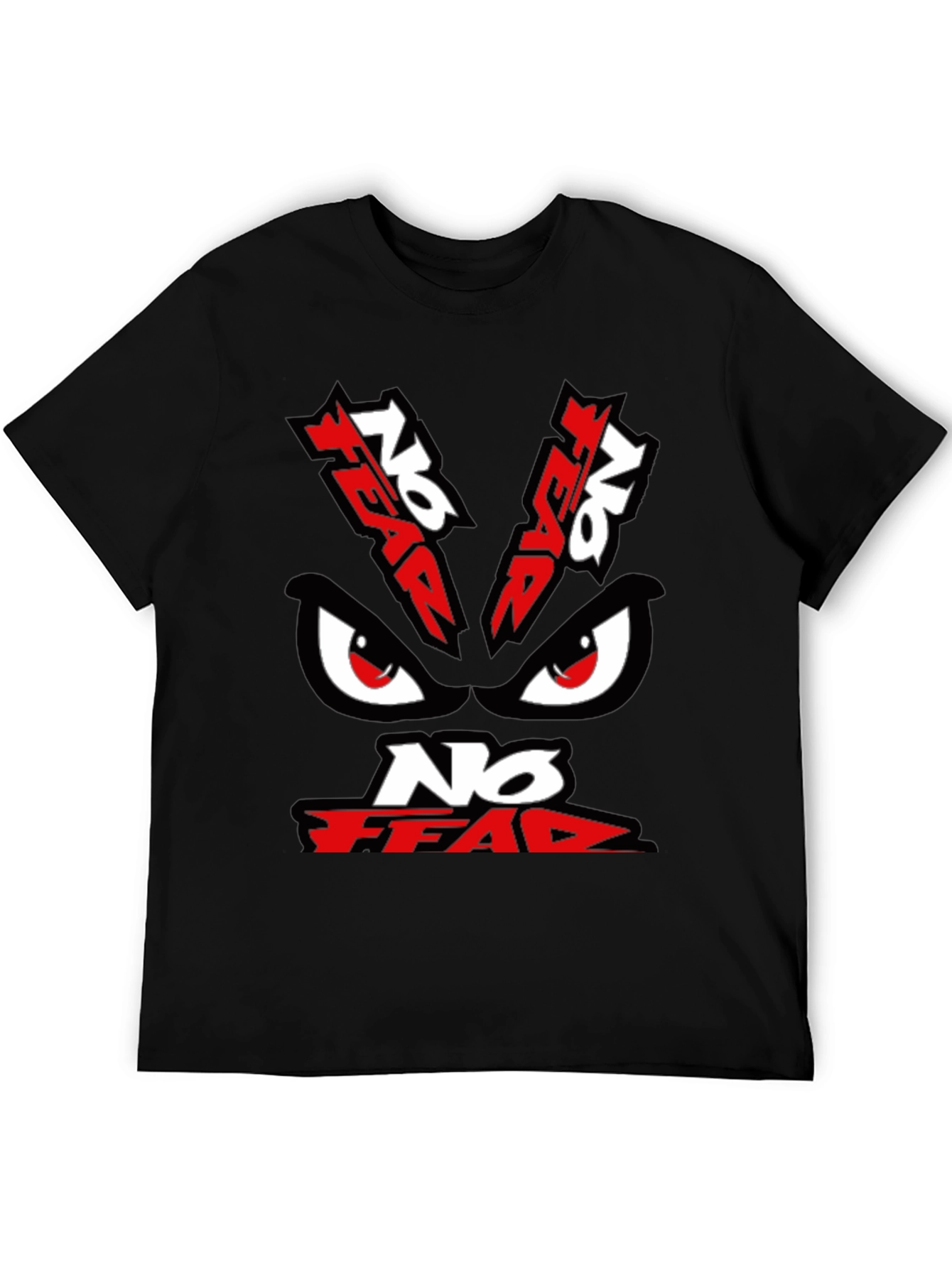No Fear Graphic Print Black T-Shirt