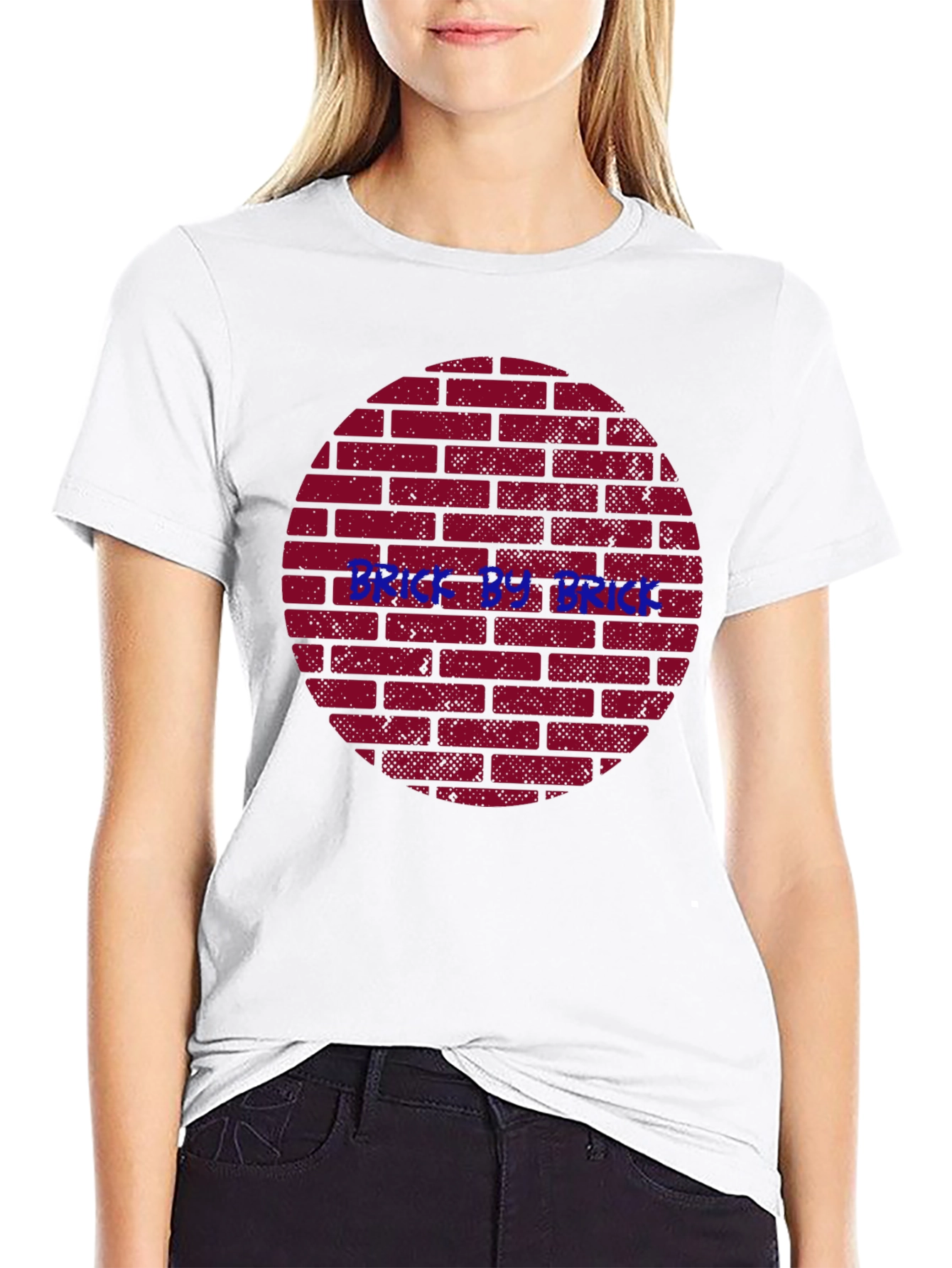 Brick by Brick Graphic Tee - Construction Style