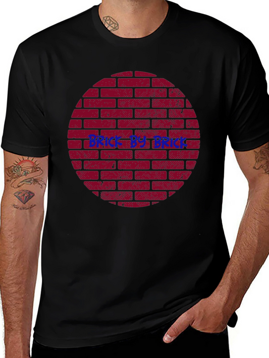 Brick by Brick Graphic Tee - Construction Style