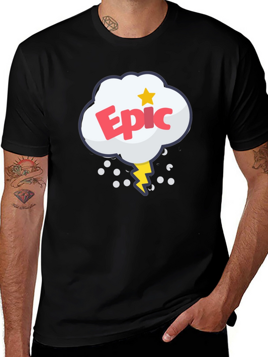 Epic Cartoon Style Graphic T-Shirt