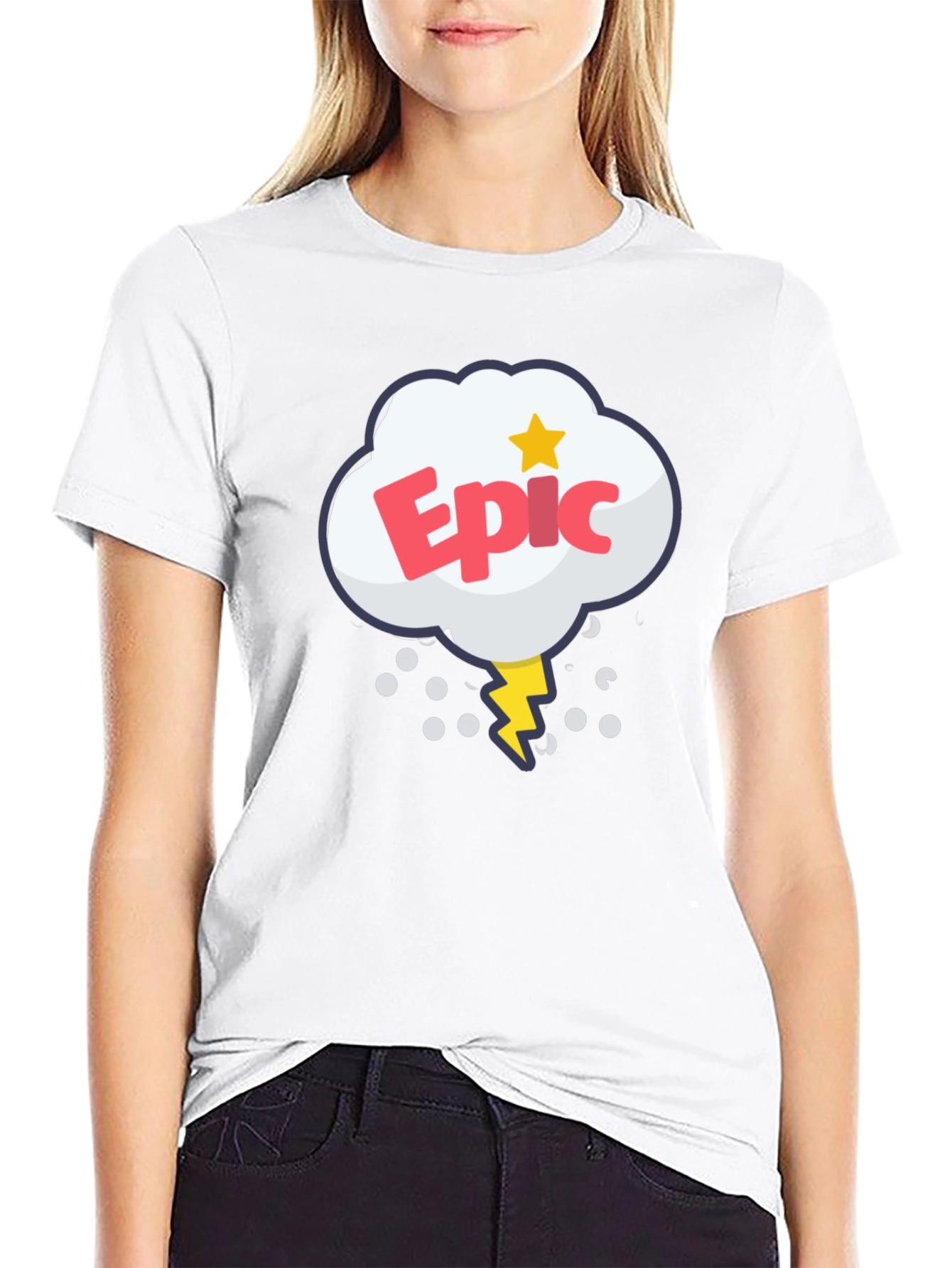 Epic Cartoon Style Graphic T-Shirt