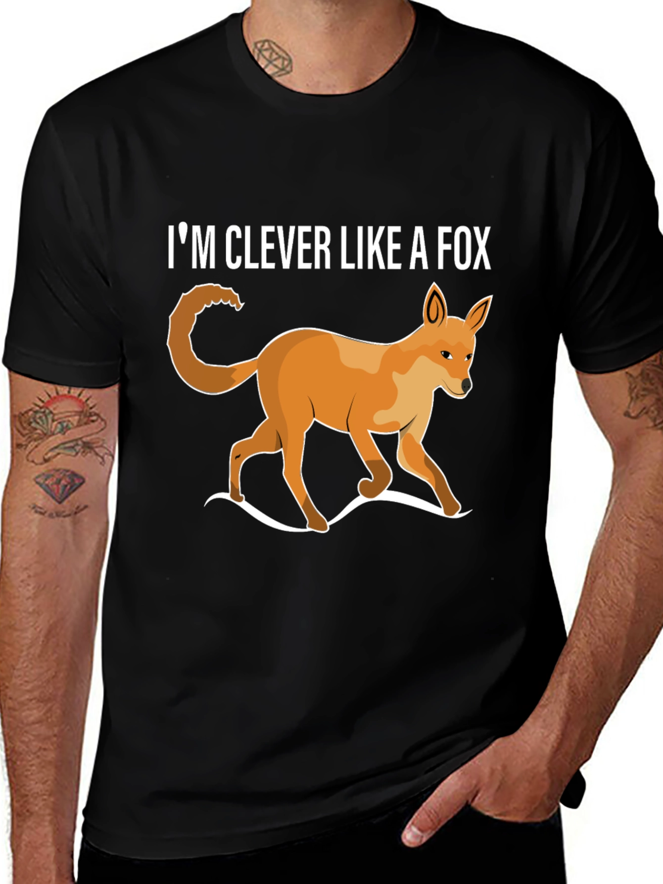 Clever Like A Fox T-Shirt - Unique Animal Design