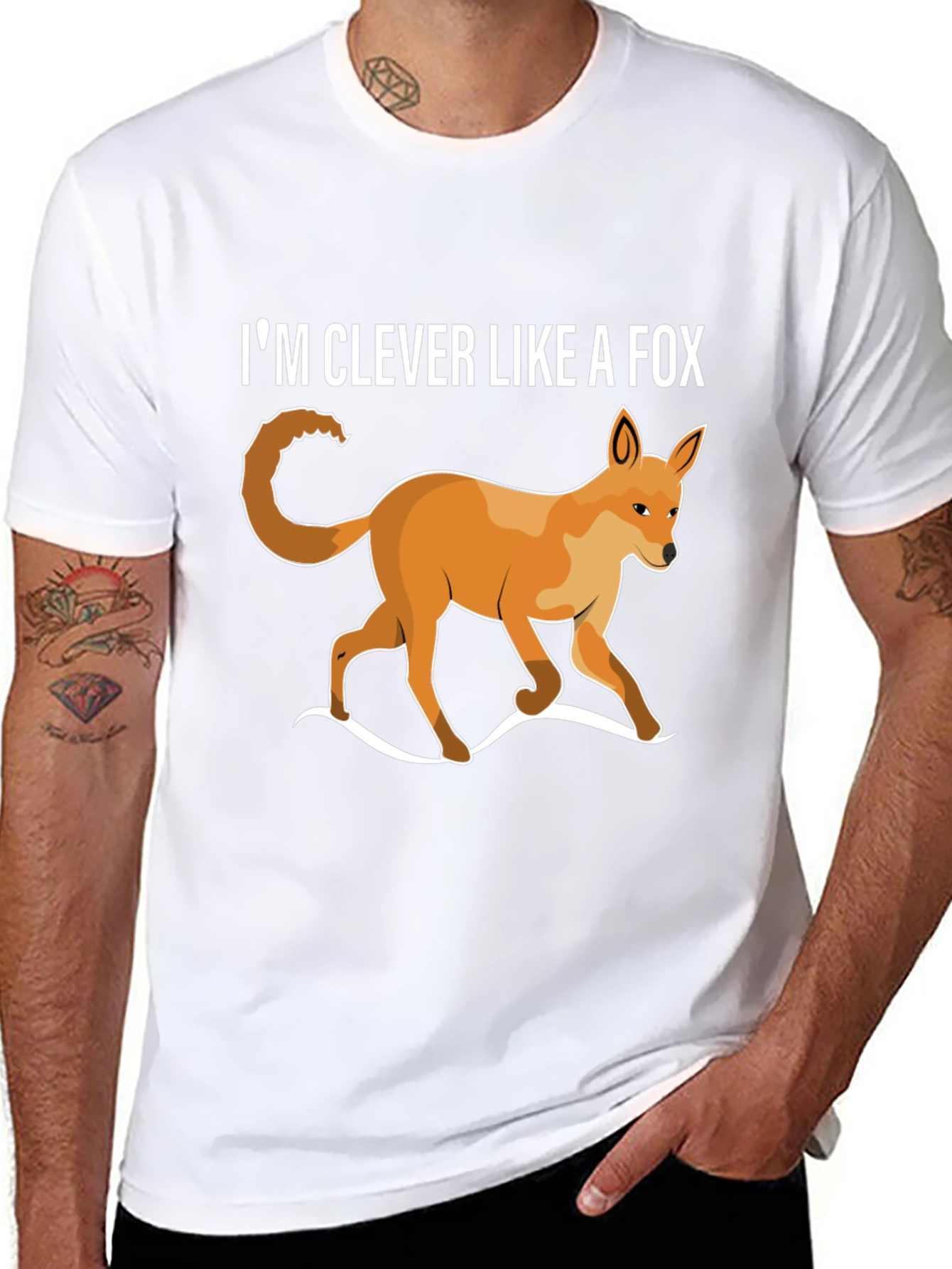 Clever Like A Fox T-Shirt - Unique Animal Design