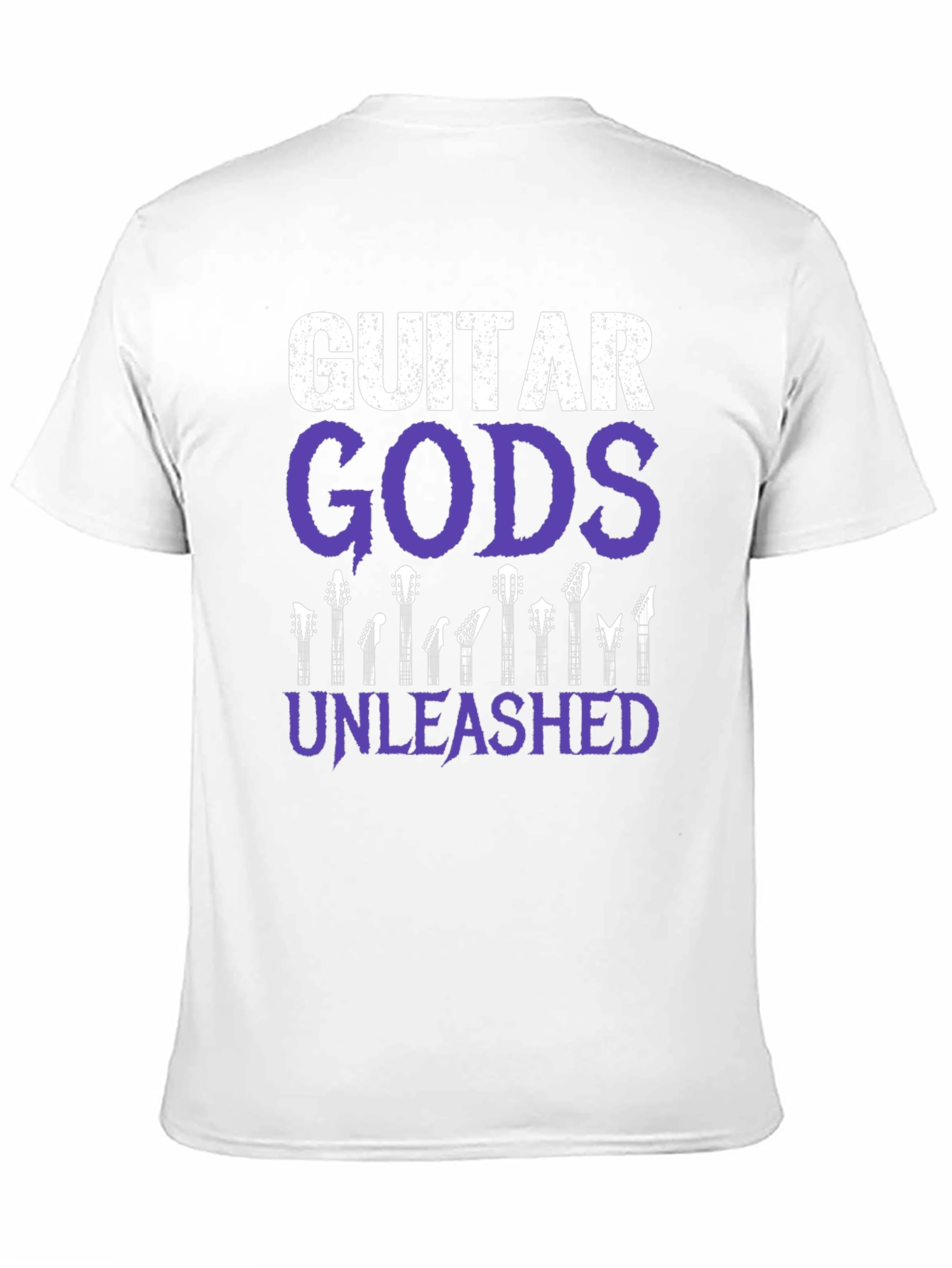 Guitar Gods Unleashed Graphic Tee - Black Cotton T-Shirt