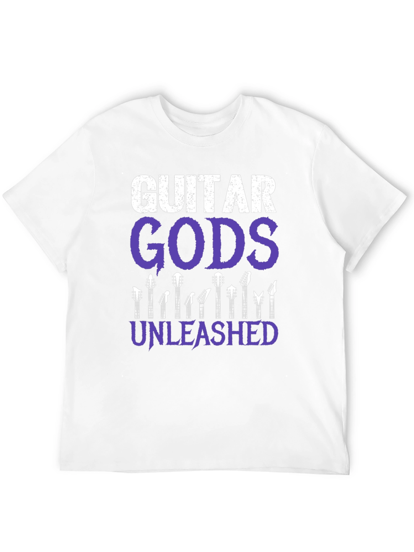 Guitar Gods Unleashed Graphic Tee - Black Cotton T-Shirt