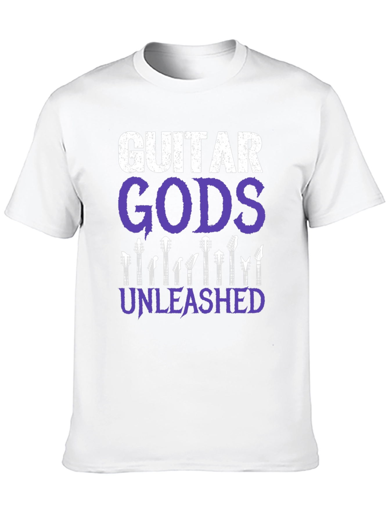 Guitar Gods Unleashed Graphic Tee - Black Cotton T-Shirt