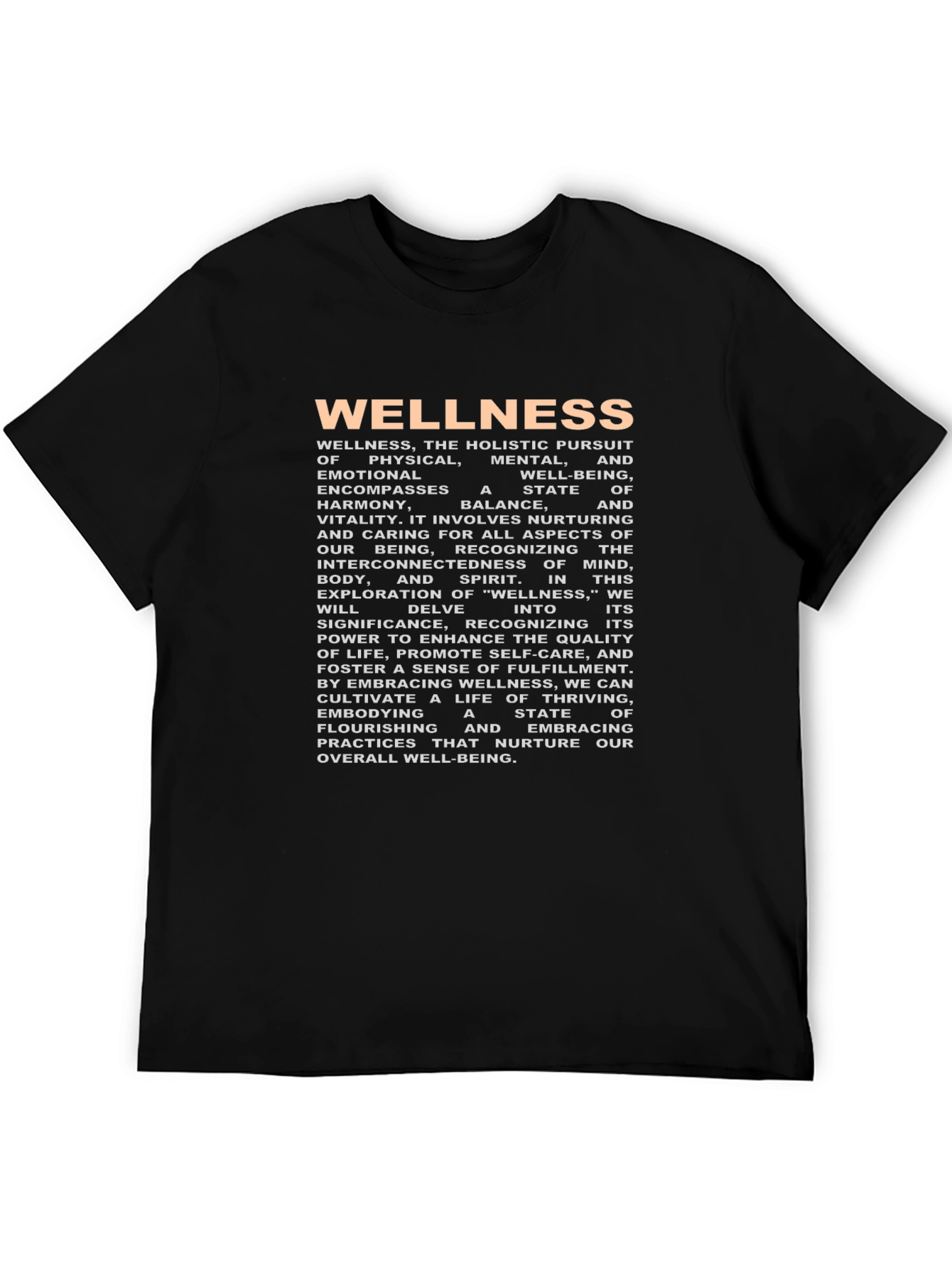 Wellness T-Shirt: Holistic Pursuit of Well-being
