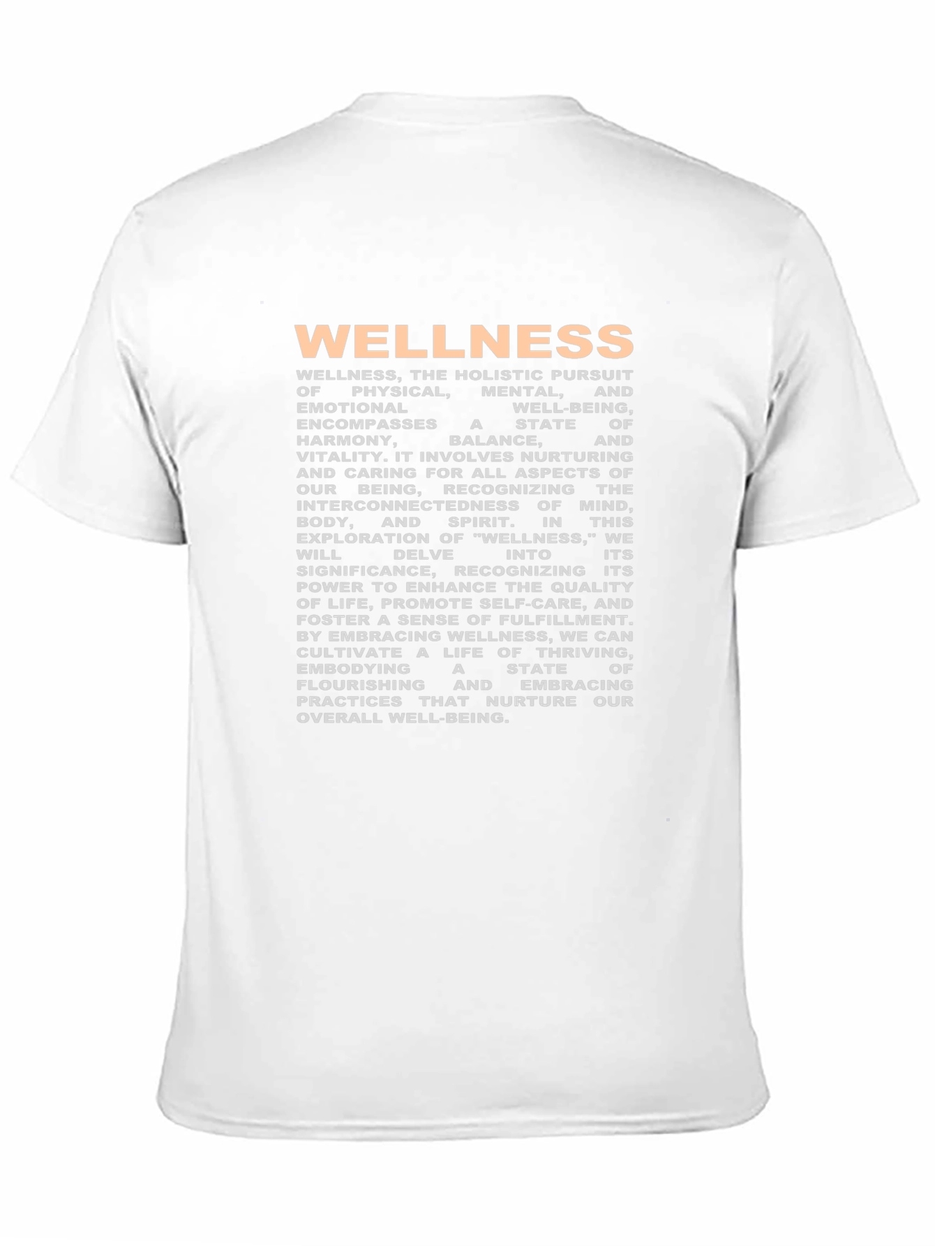 Wellness T-Shirt: Holistic Pursuit of Well-being