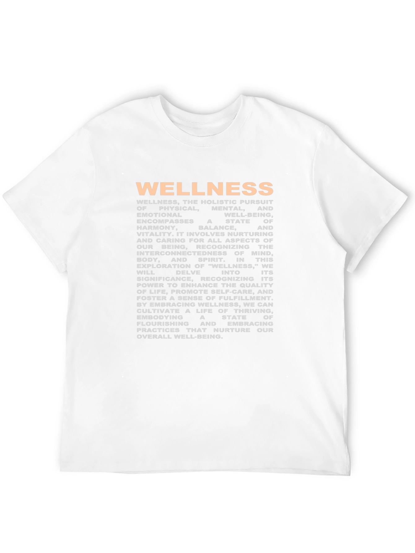 Wellness T-Shirt: Holistic Pursuit of Well-being