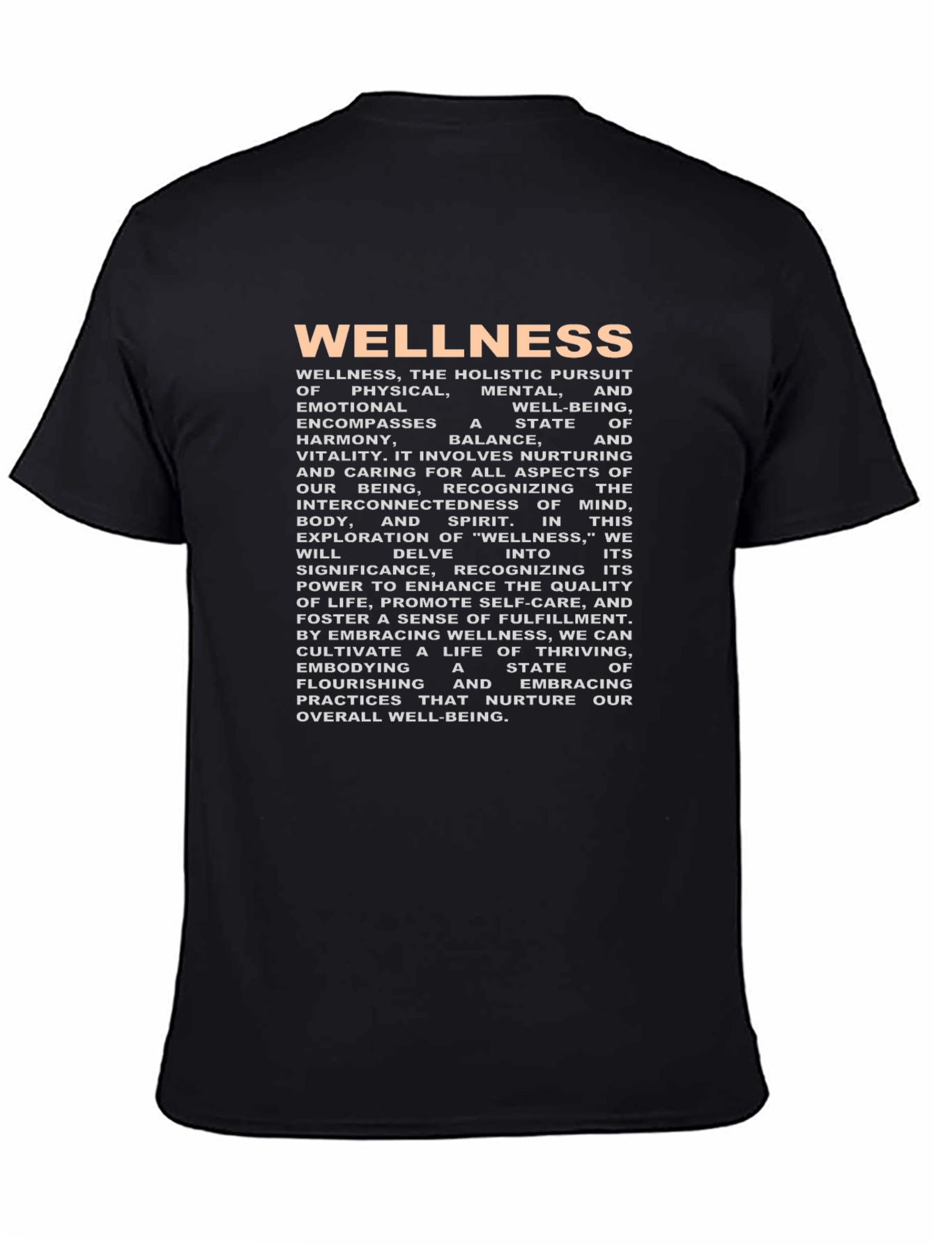 Wellness T-Shirt: Holistic Pursuit of Well-being
