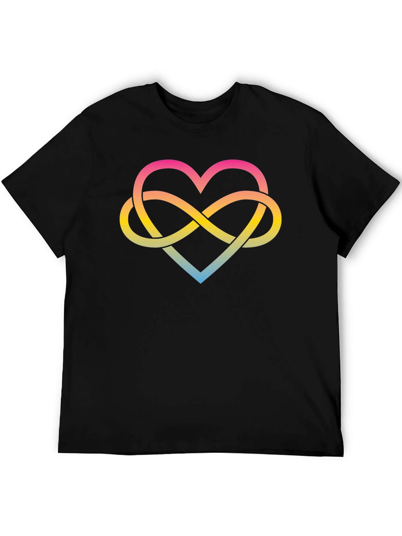 Infinity Heart Graphic Tee - Black