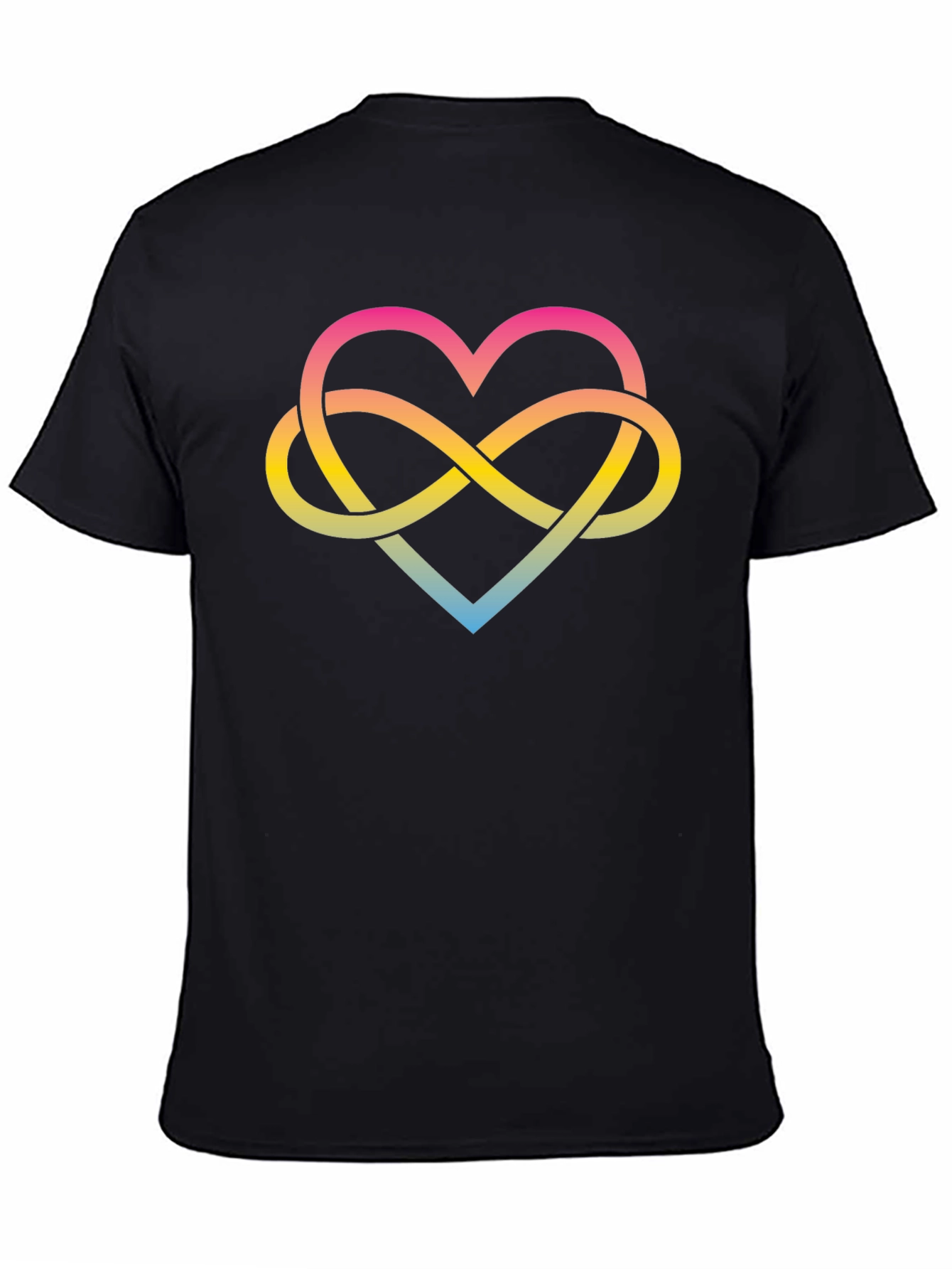 Infinity Heart Graphic Tee - Black