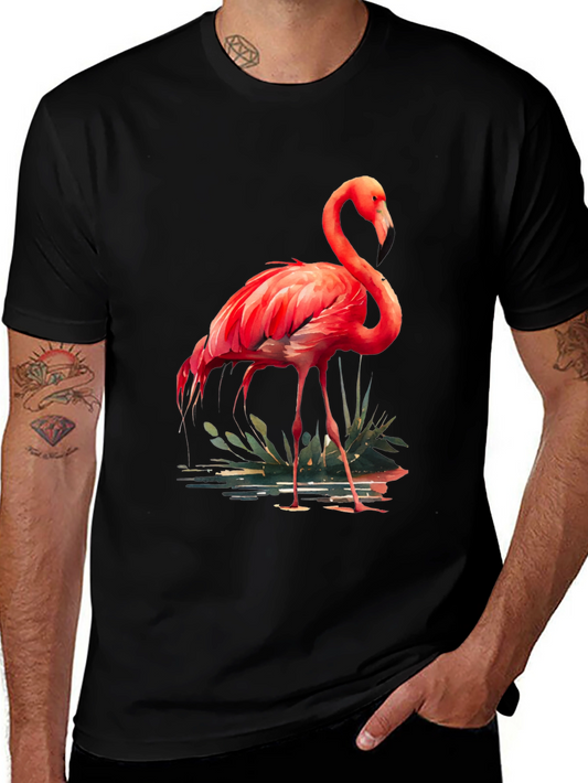 Flamingo Graphic Tee - Stylish Mens T-Shirt