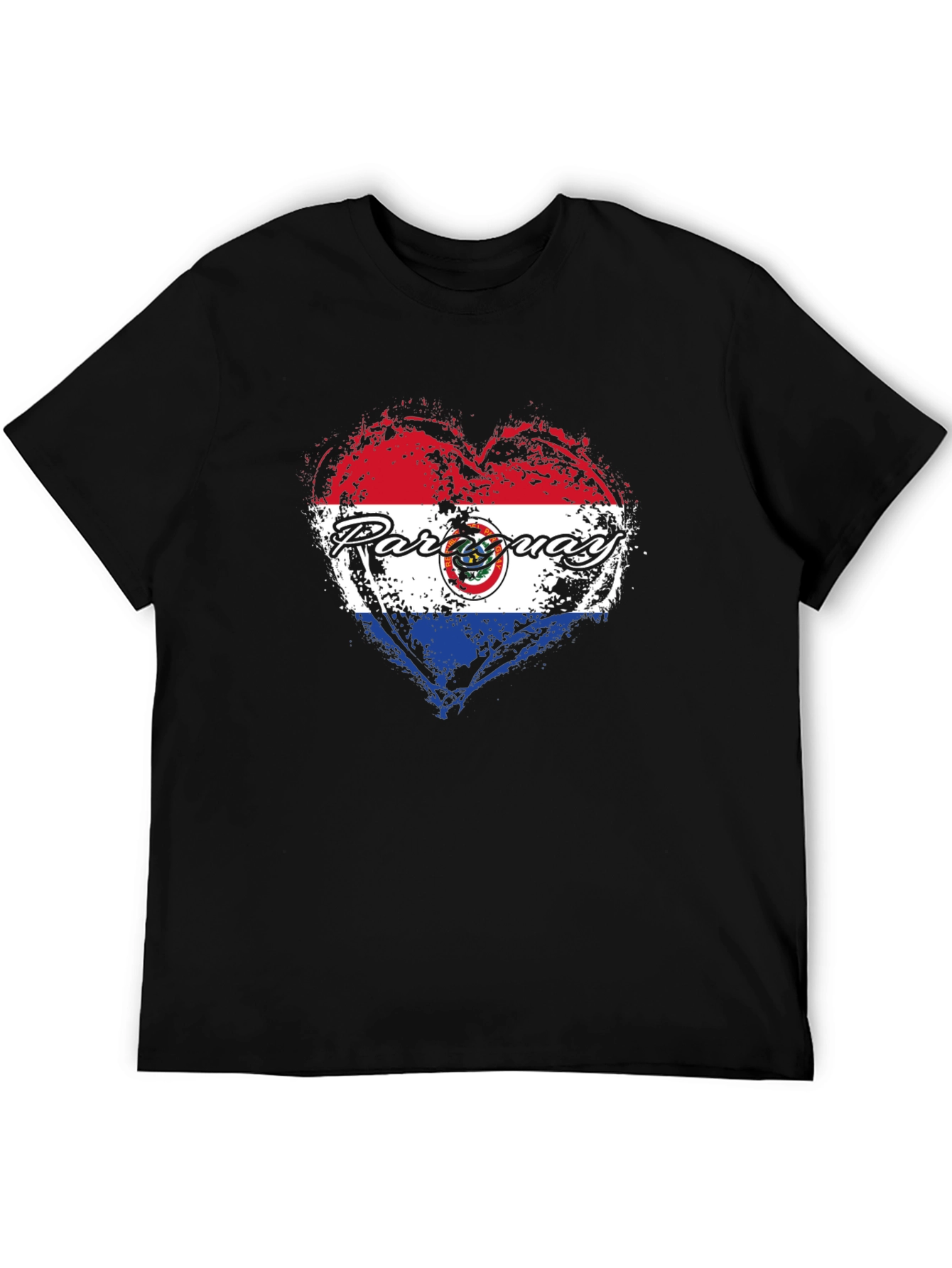 Paraguay Heart Flag T-Shirt - Patriotic Pride