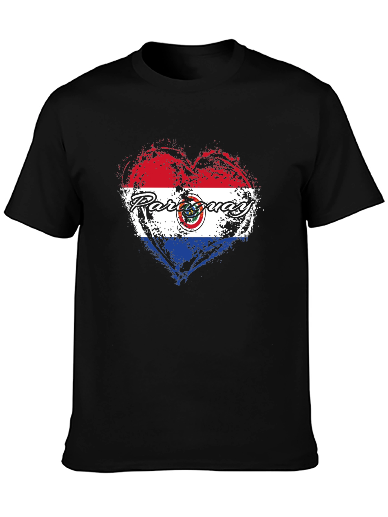 Paraguay Heart Flag T-Shirt - Patriotic Pride