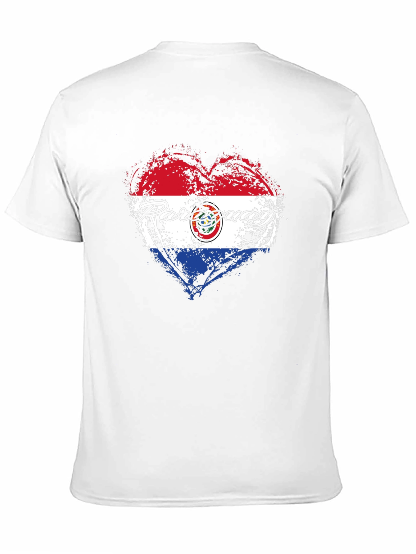 Paraguay Heart Flag T-Shirt - Patriotic Pride