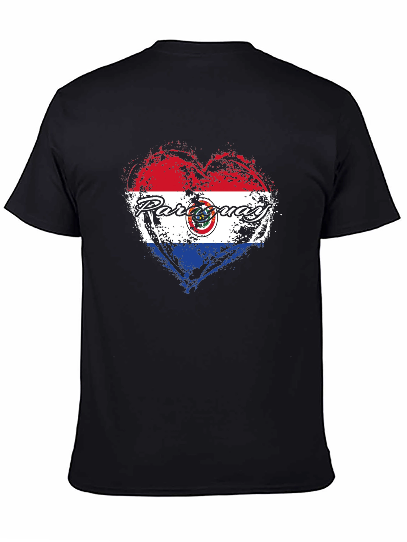 Paraguay Heart Flag T-Shirt - Patriotic Pride