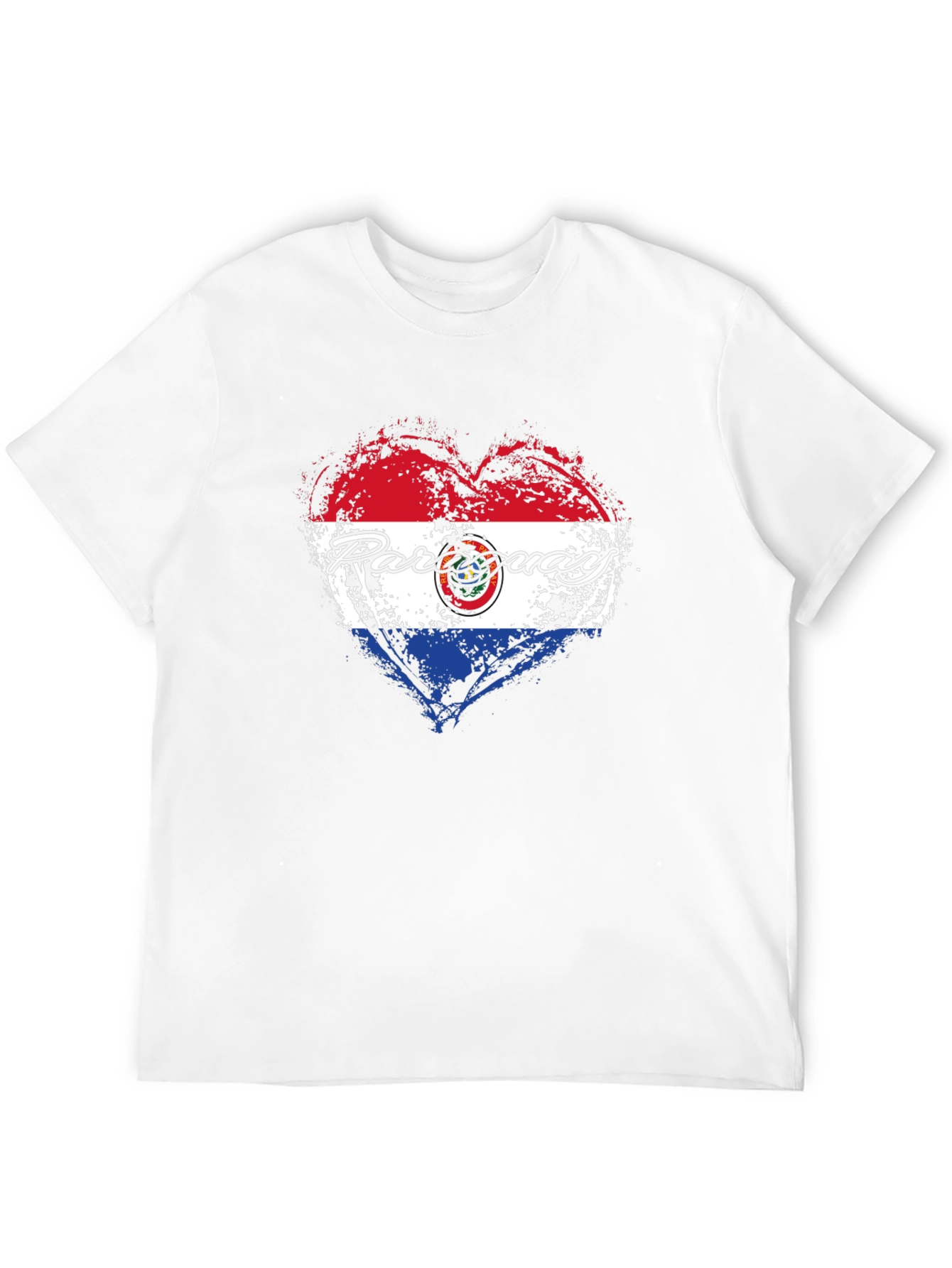 Paraguay Heart Flag T-Shirt - Patriotic Pride