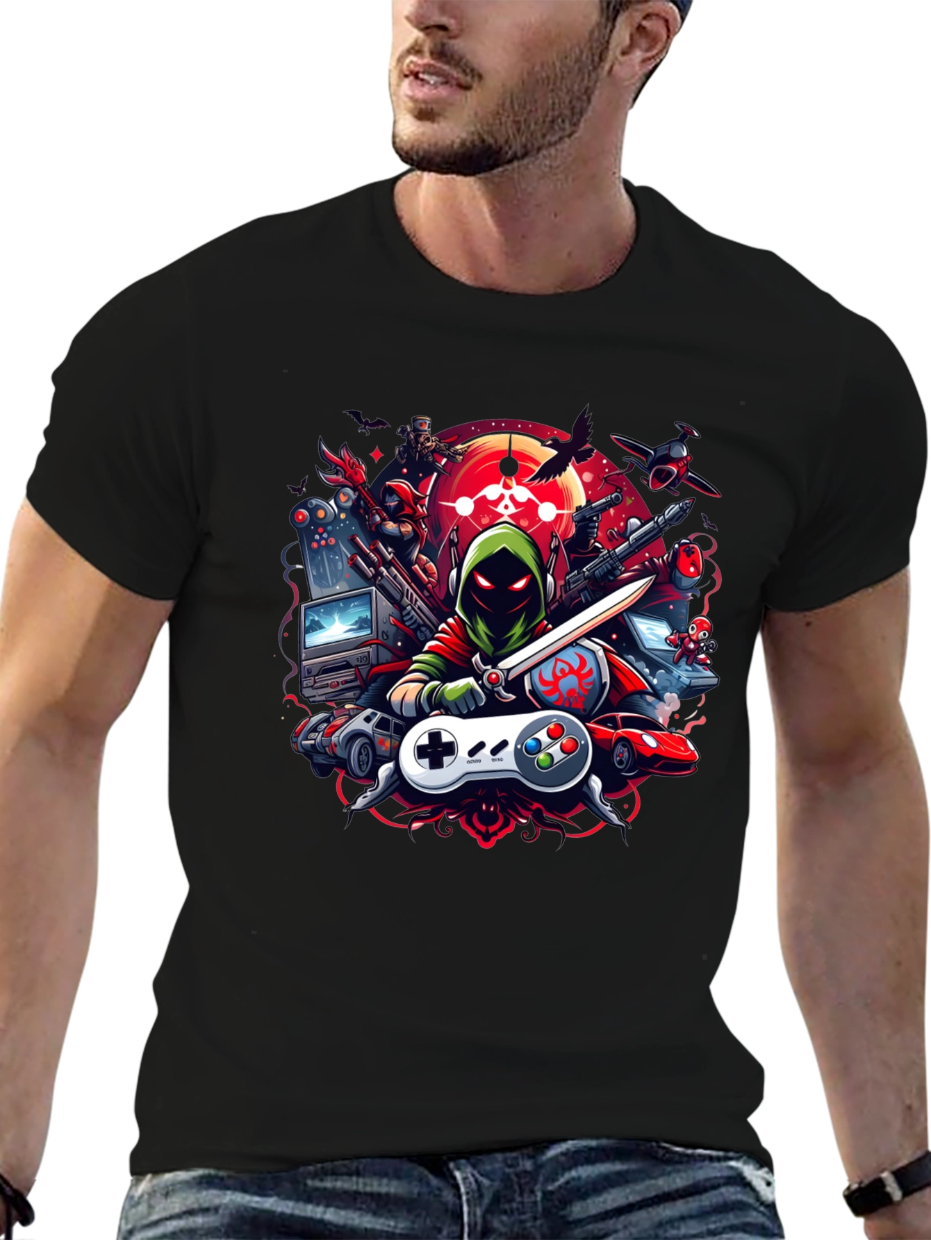 Gamer Graphic Tee - Retro Gaming T-Shirt