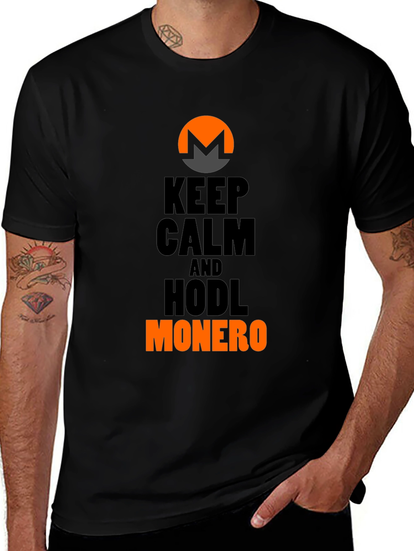 Keep Calm and Hodl Monero Crypto T-Shirt