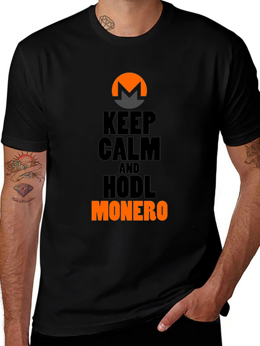 Keep Calm and Hodl Monero Crypto T-Shirt