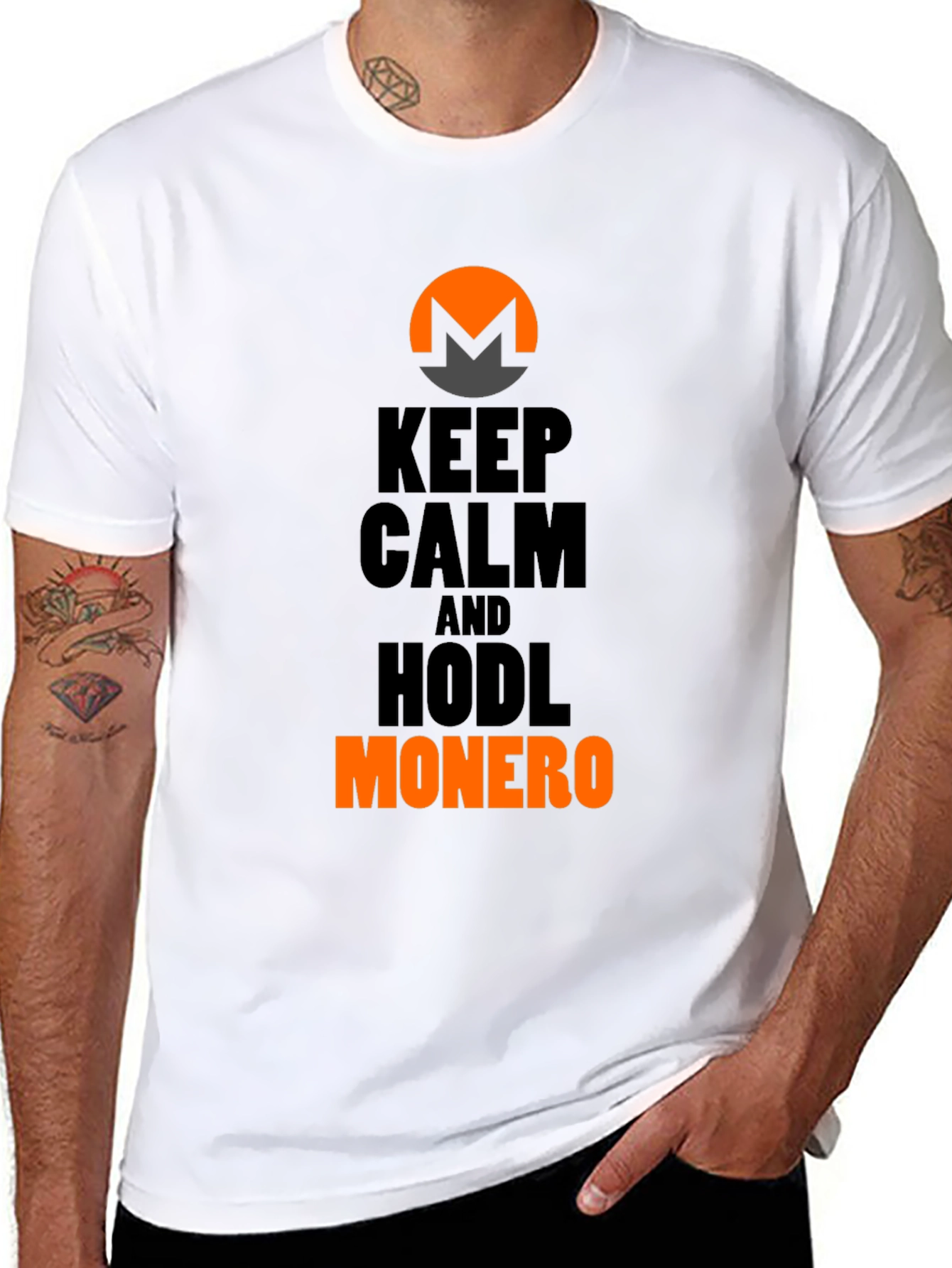 Keep Calm and Hodl Monero Crypto T-Shirt