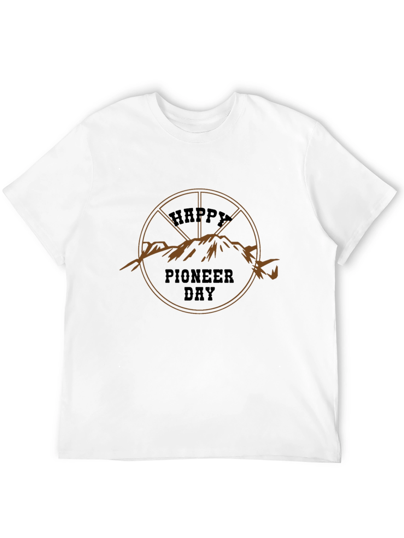 Happy Pioneer Day Black T-Shirt