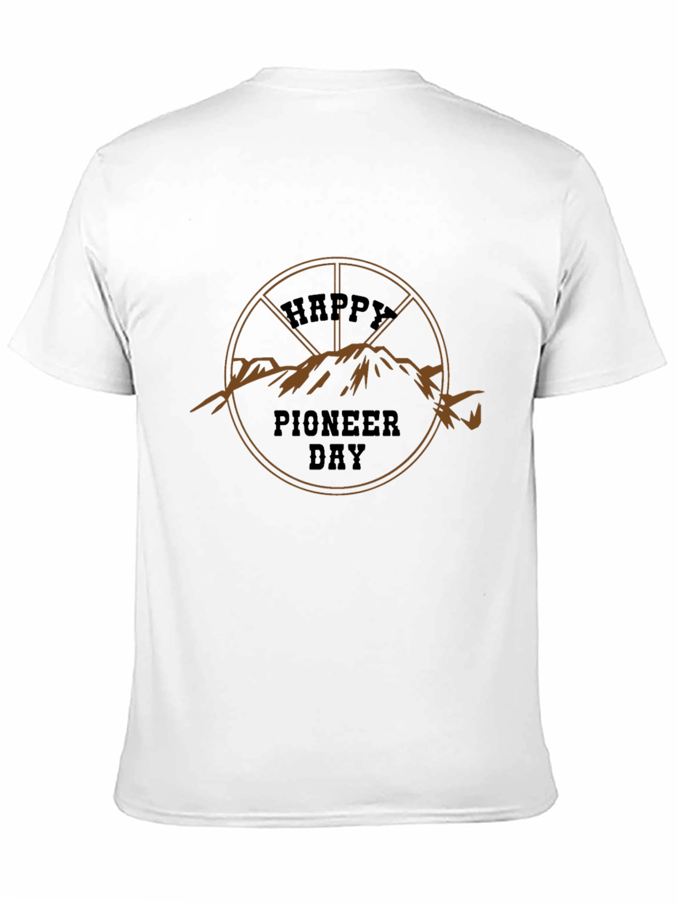 Happy Pioneer Day Black T-Shirt