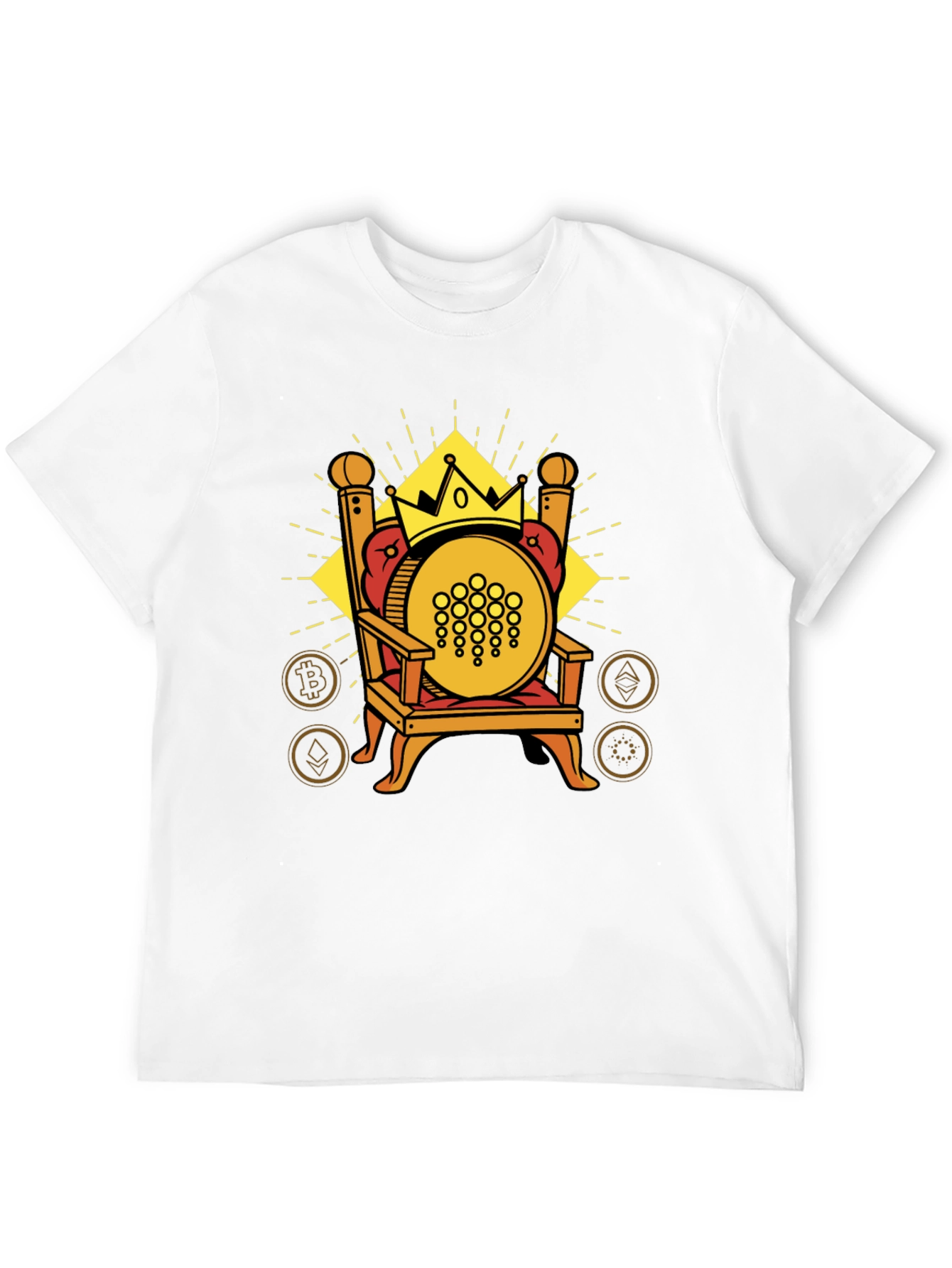 Crypto King Tee - IOTA on Throne