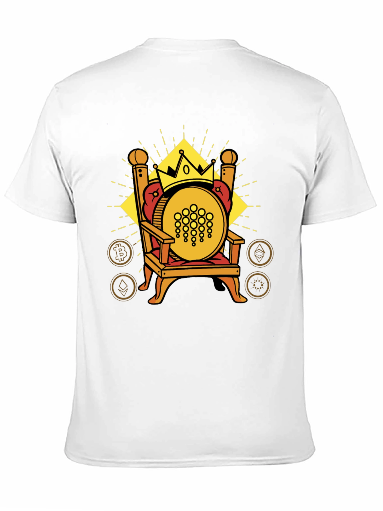 Crypto King Tee - IOTA on Throne