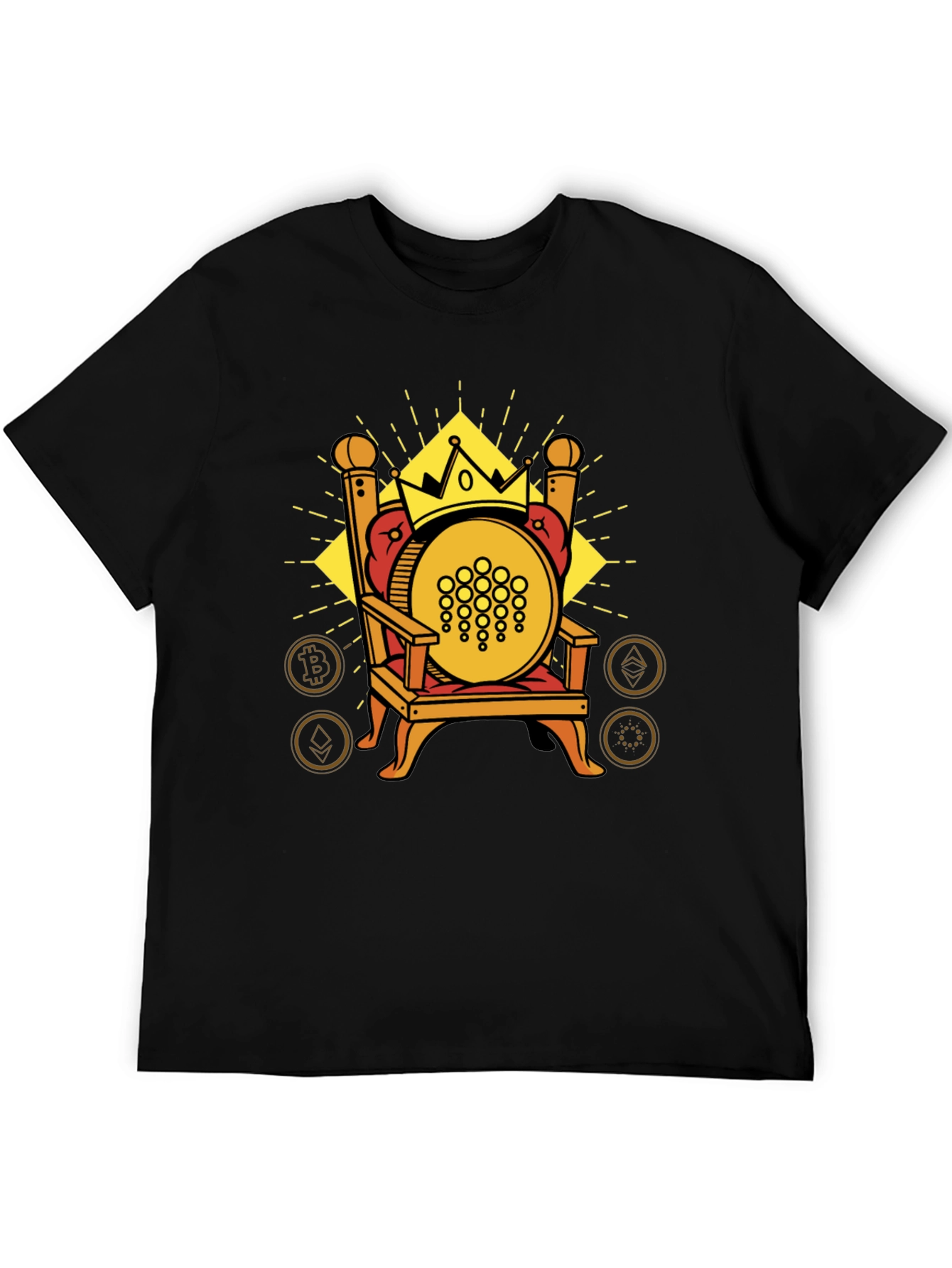 Crypto King Tee - IOTA on Throne