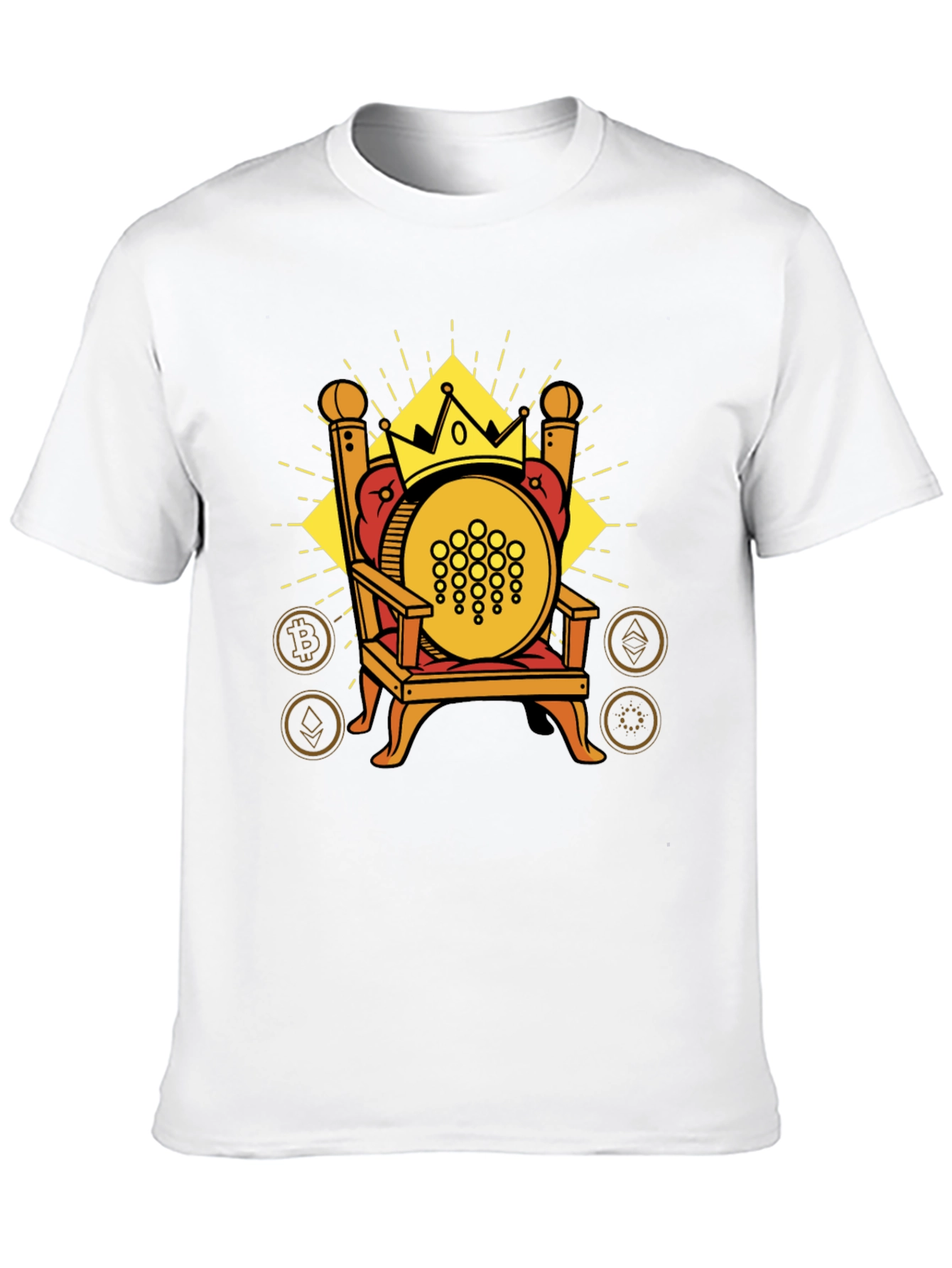 Crypto King Tee - IOTA on Throne