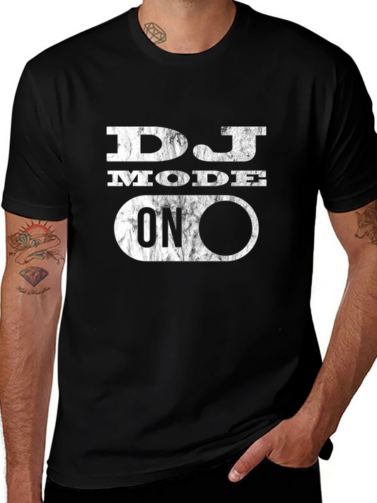 DJ Mode On Black T-Shirt | Music Lover Apparel