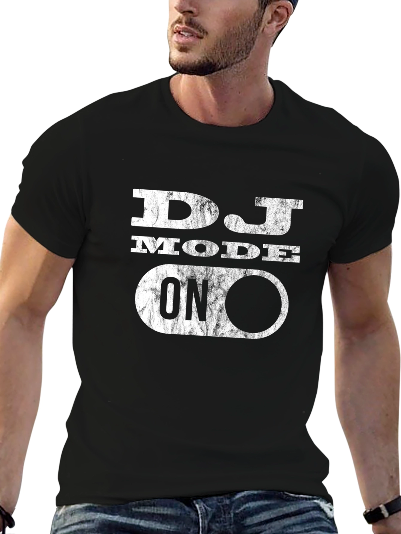 DJ Mode On Black T-Shirt | Music Lover Apparel